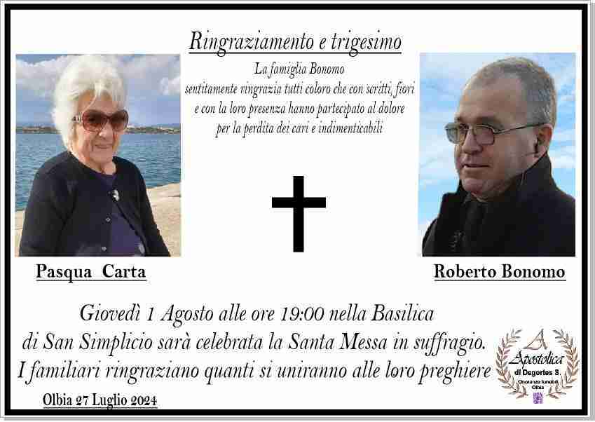 Pasqua Carta    Roberto Bonomo