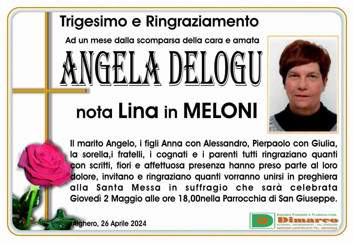 Angela Delogu nota Lina in Meloni