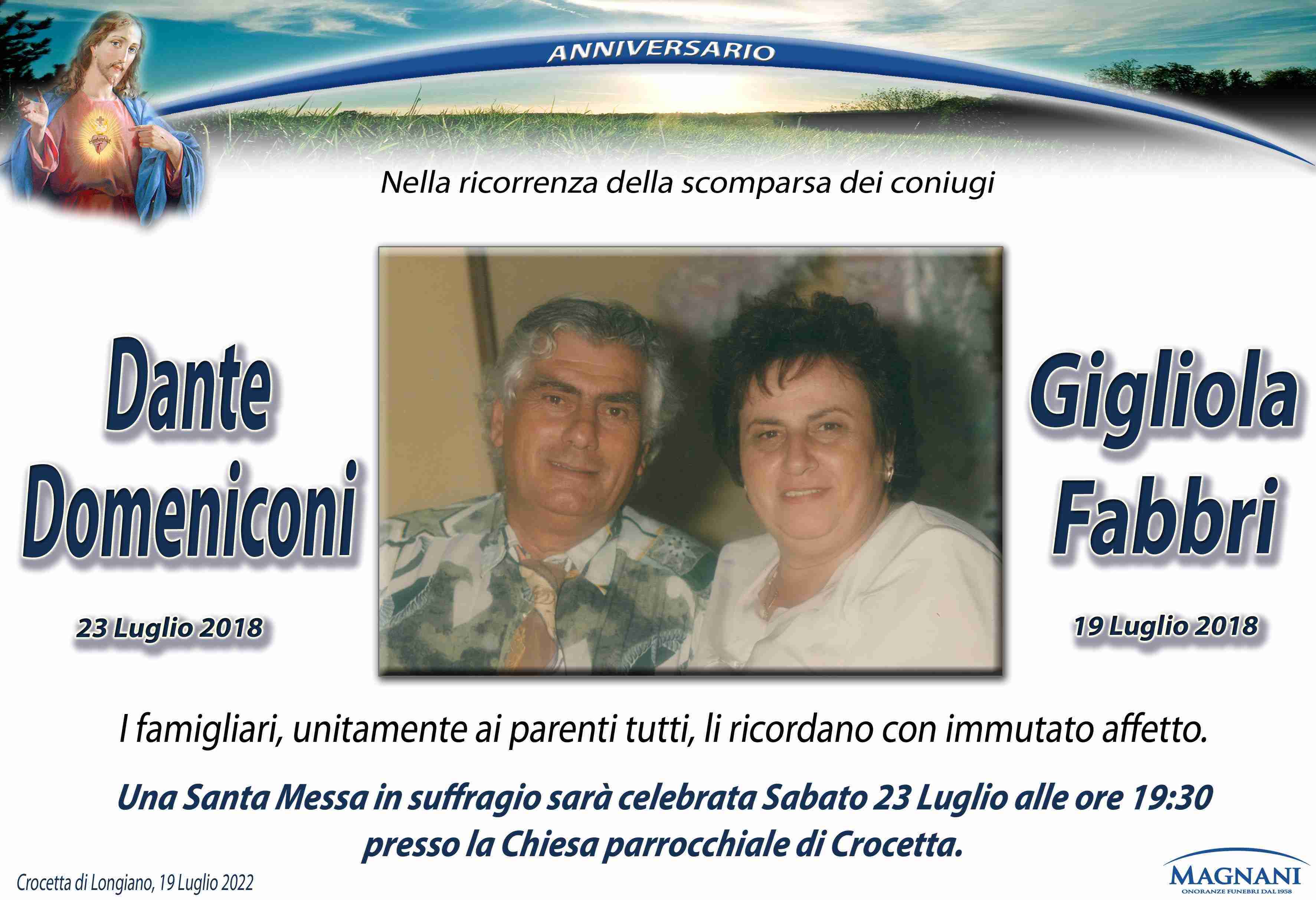Dante Domeniconi e Gigliola Fabbri