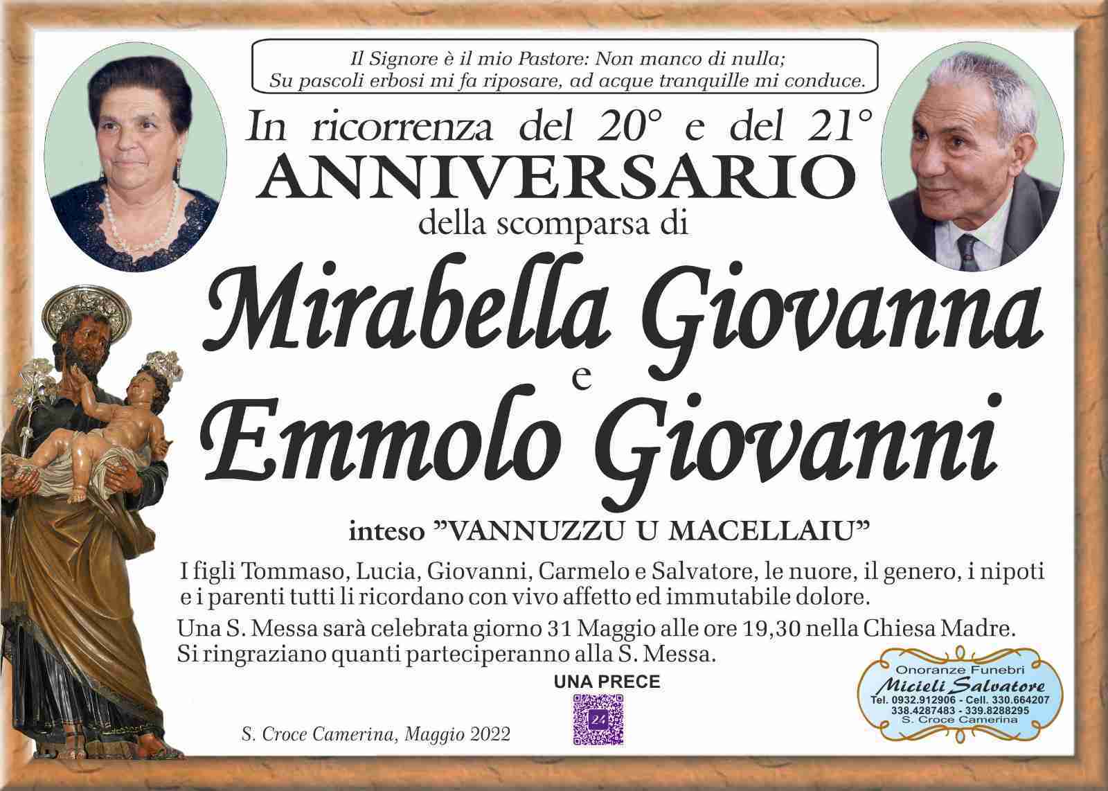 Giovanna Mirabella e Giovanni Emmolo