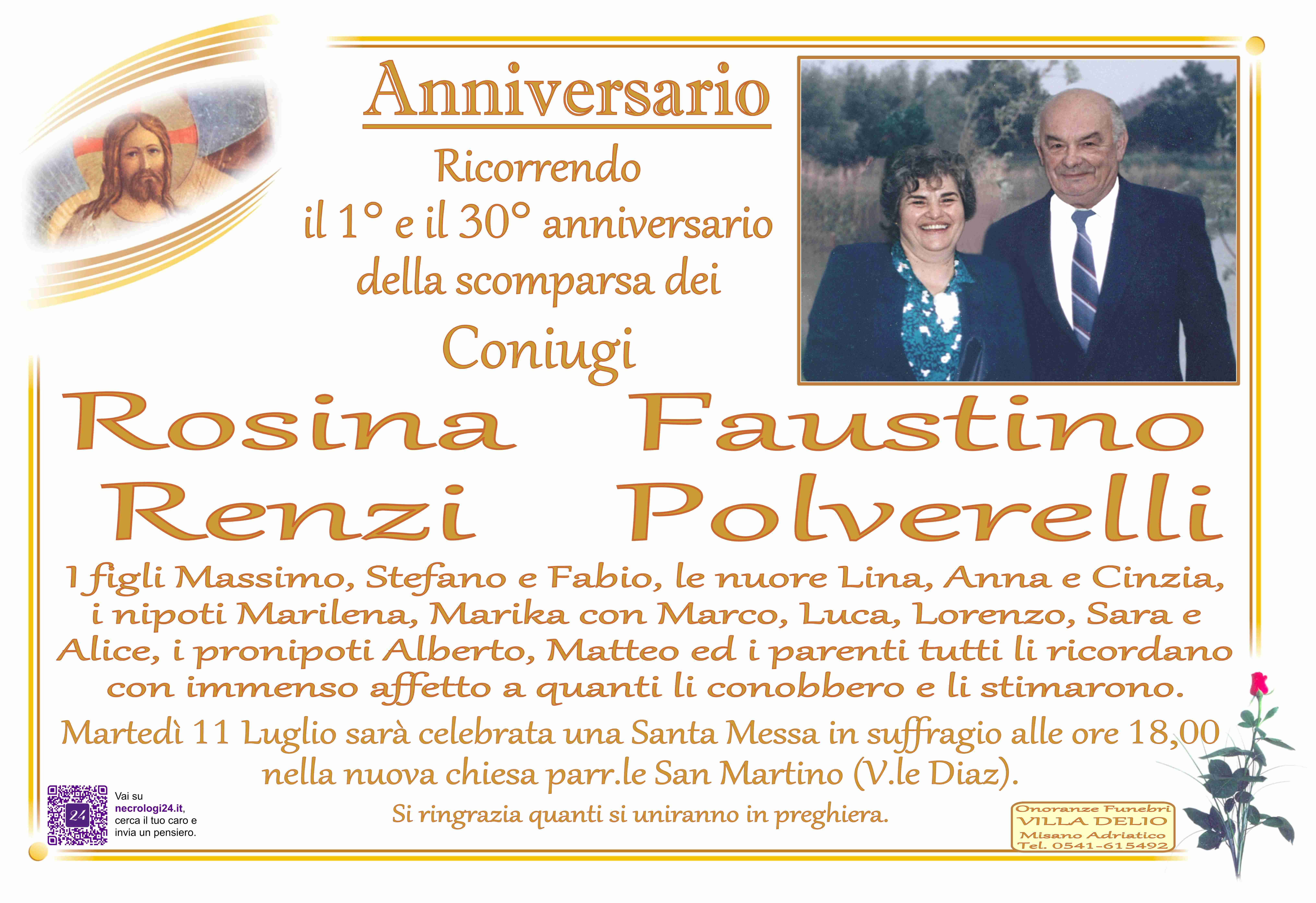 Rosina Renzi e Faustino Polverelli