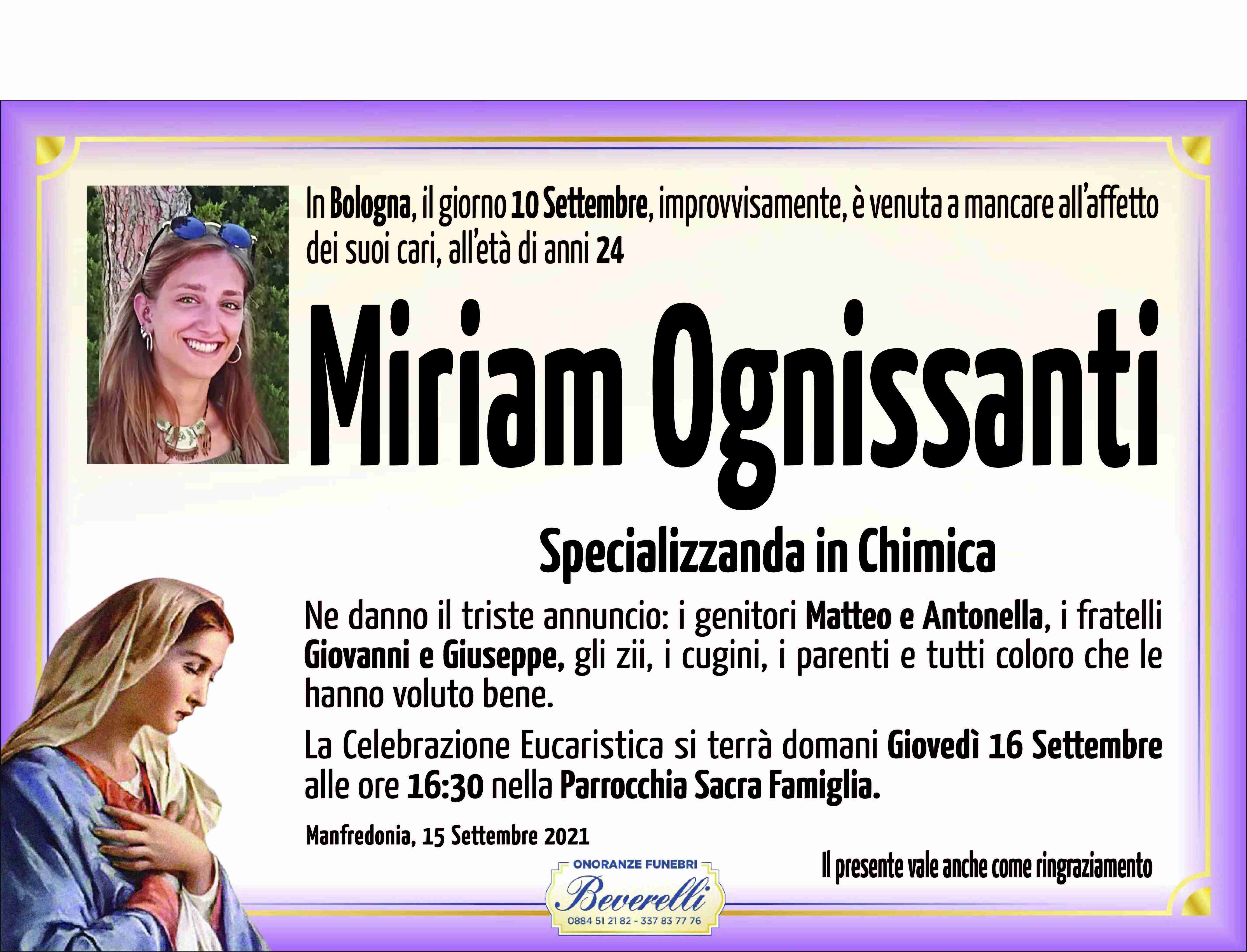 Miriam Ognissanti