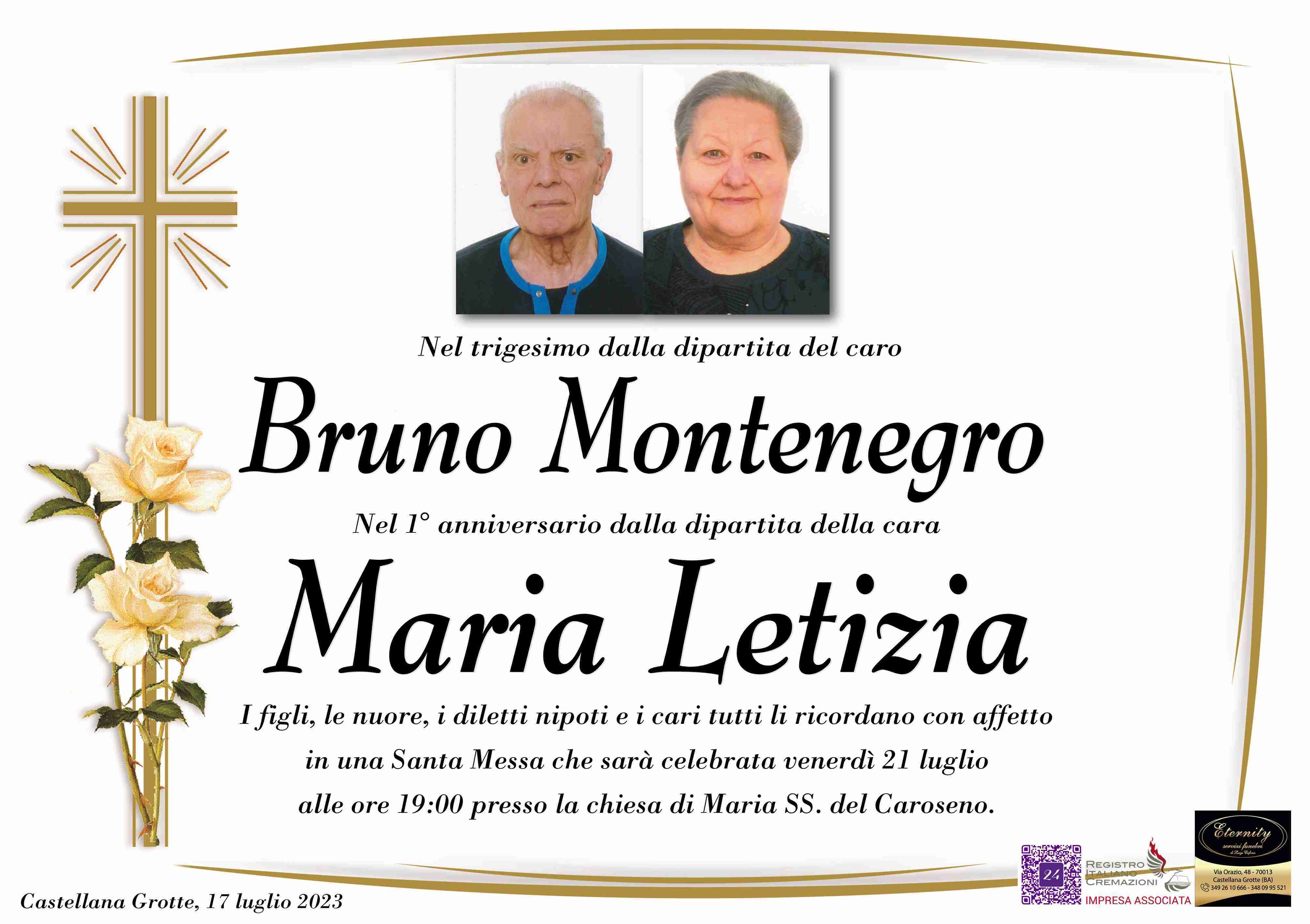Bruno Montenegro e Maria Letizia