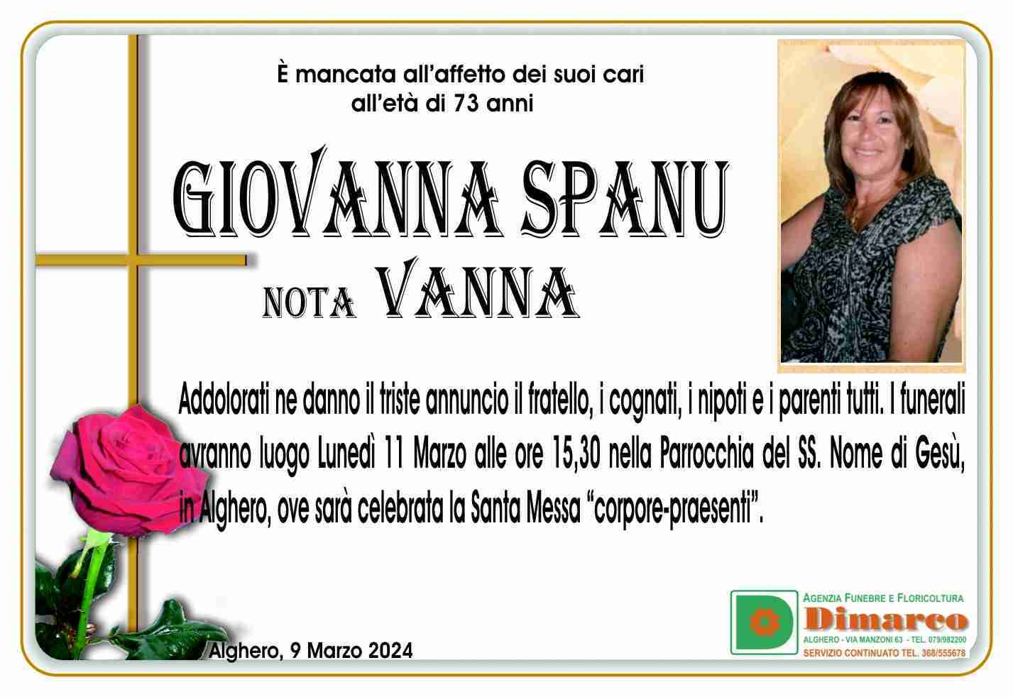 Giovanna Spanu nota Vanna