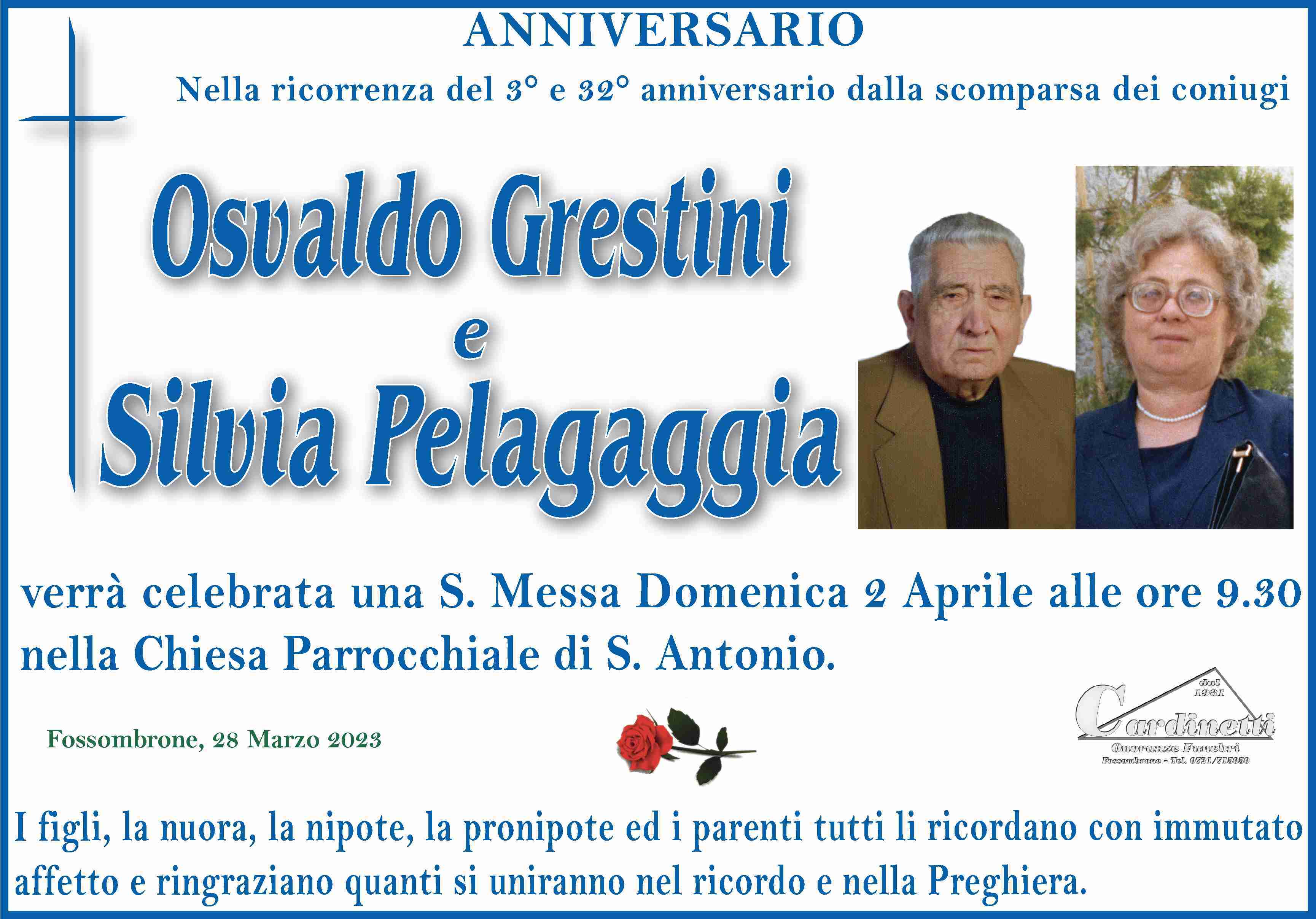 Osvaldo Grestini e Silvia Pelagaggia