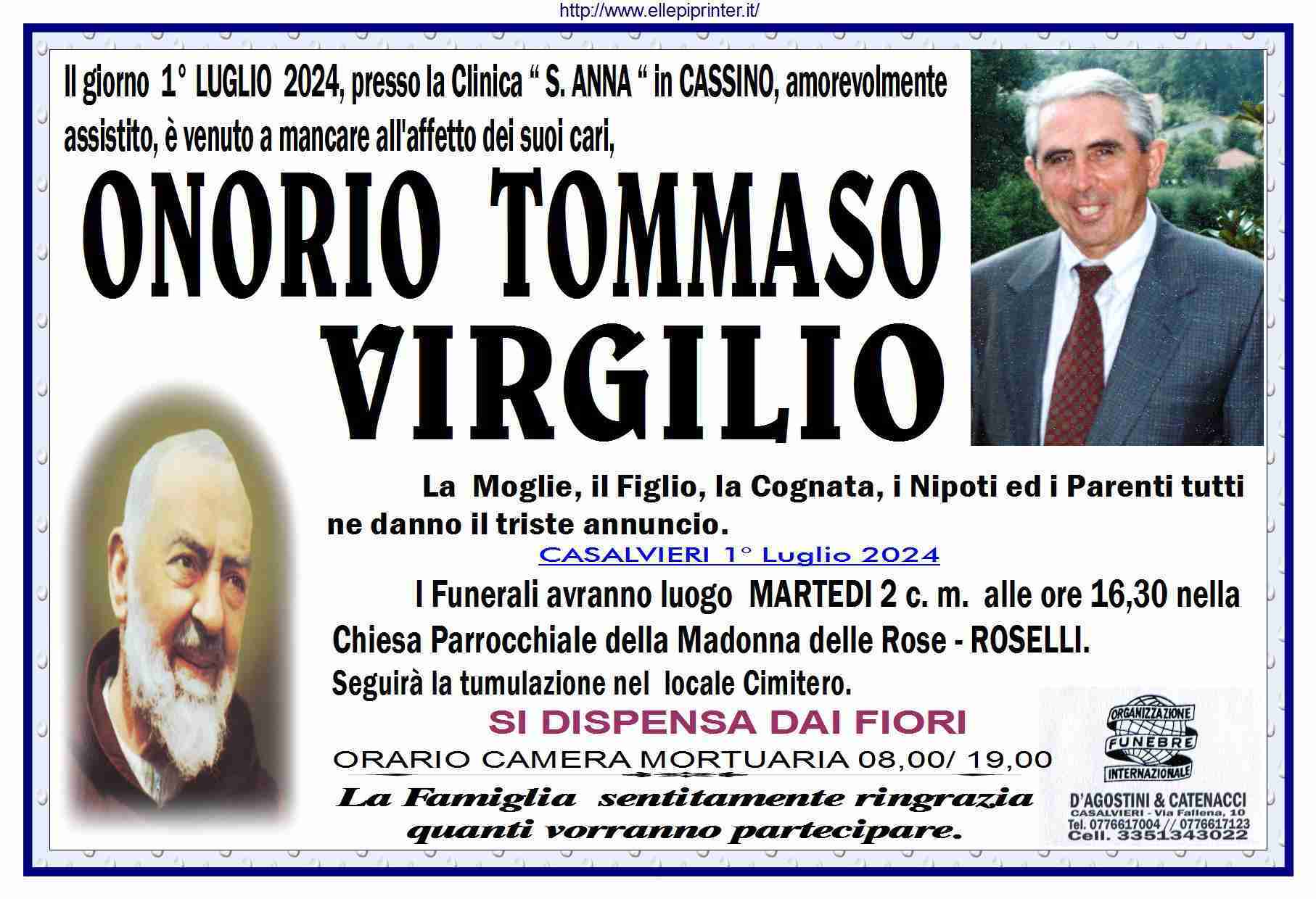 Onorio Tommaso Virgilio