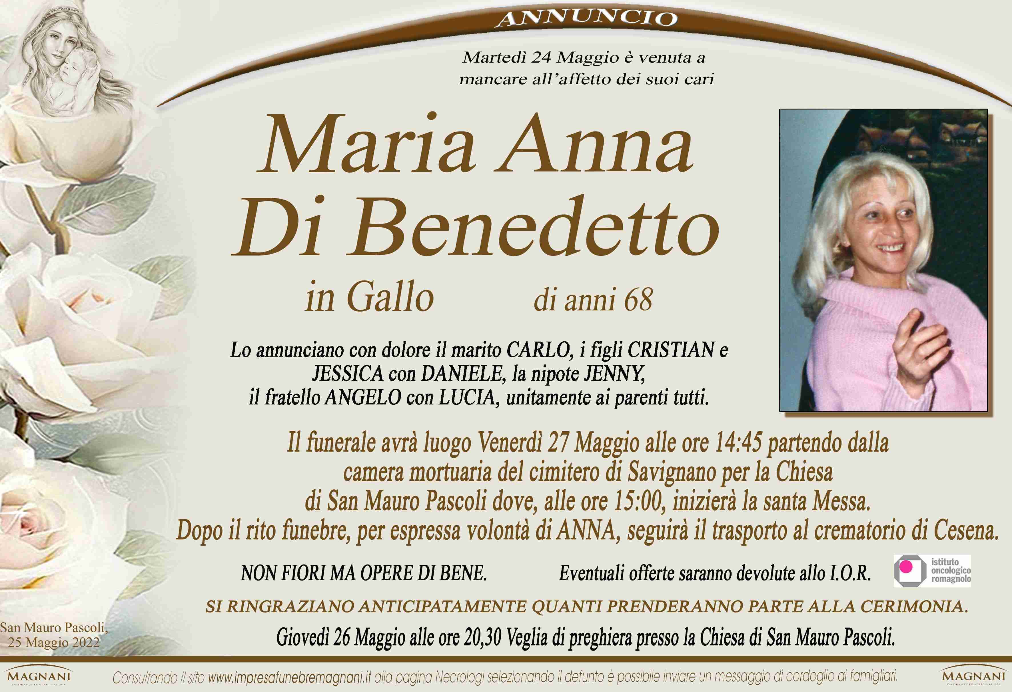 Maria Anna Di Benedetto