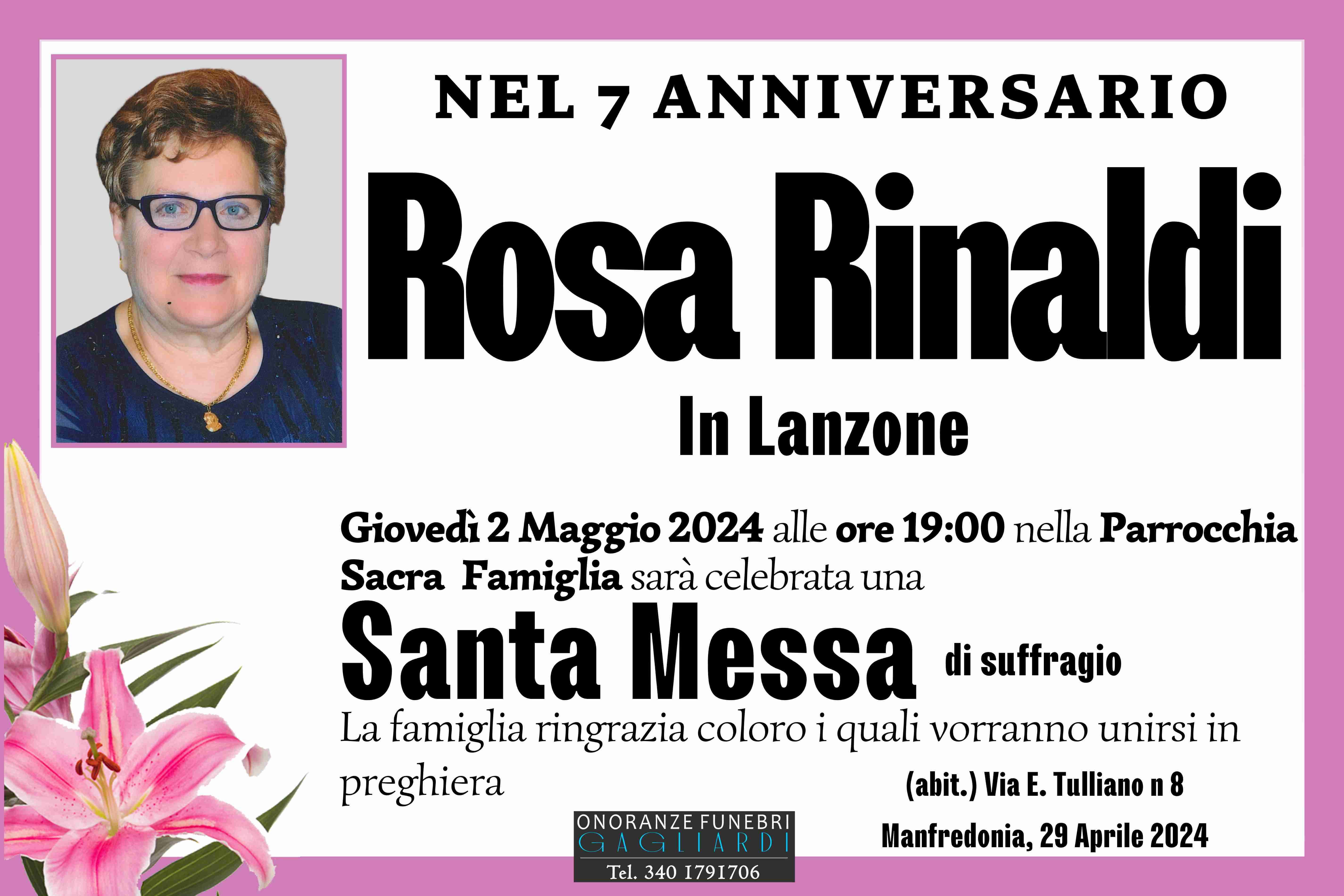 Rosa Rinaldi in Lanzone