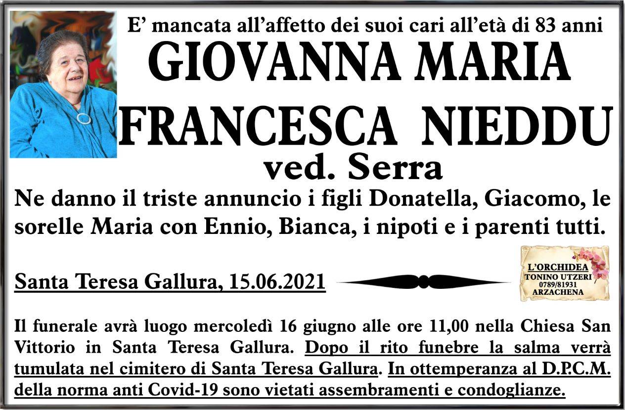 Giovanna Maria Francesca Nieddu