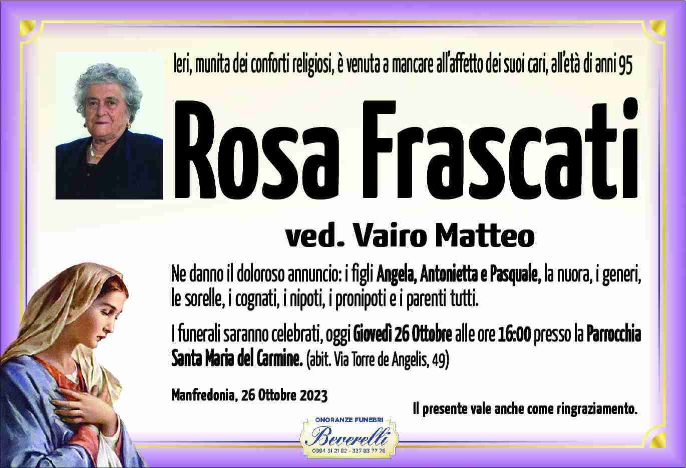 Rosa Frascati