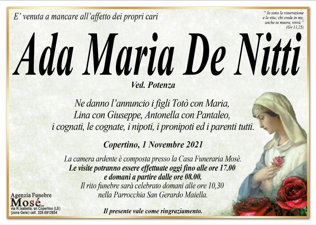 Ada Maria De Nitti
