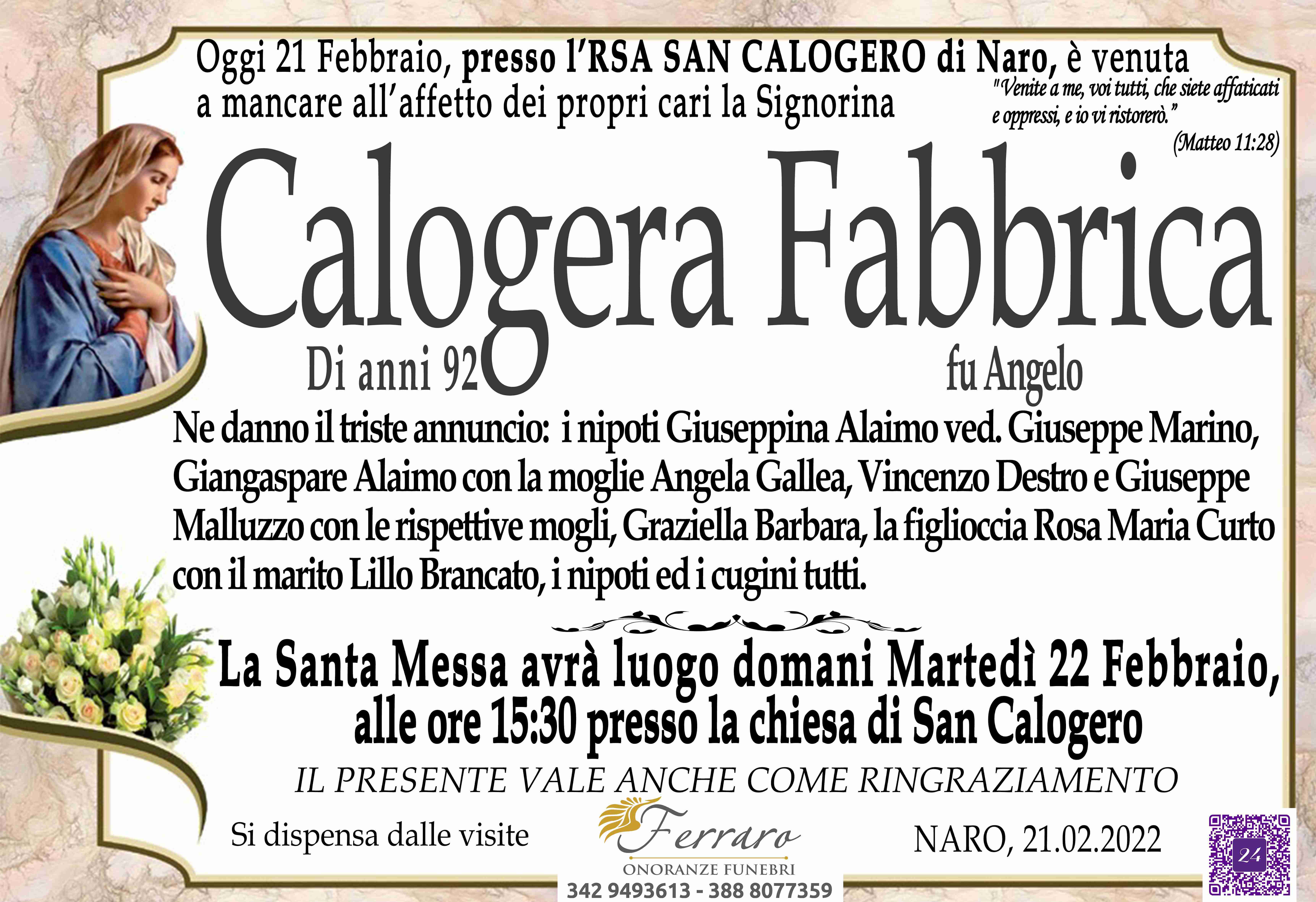 Calogera Fabbrica