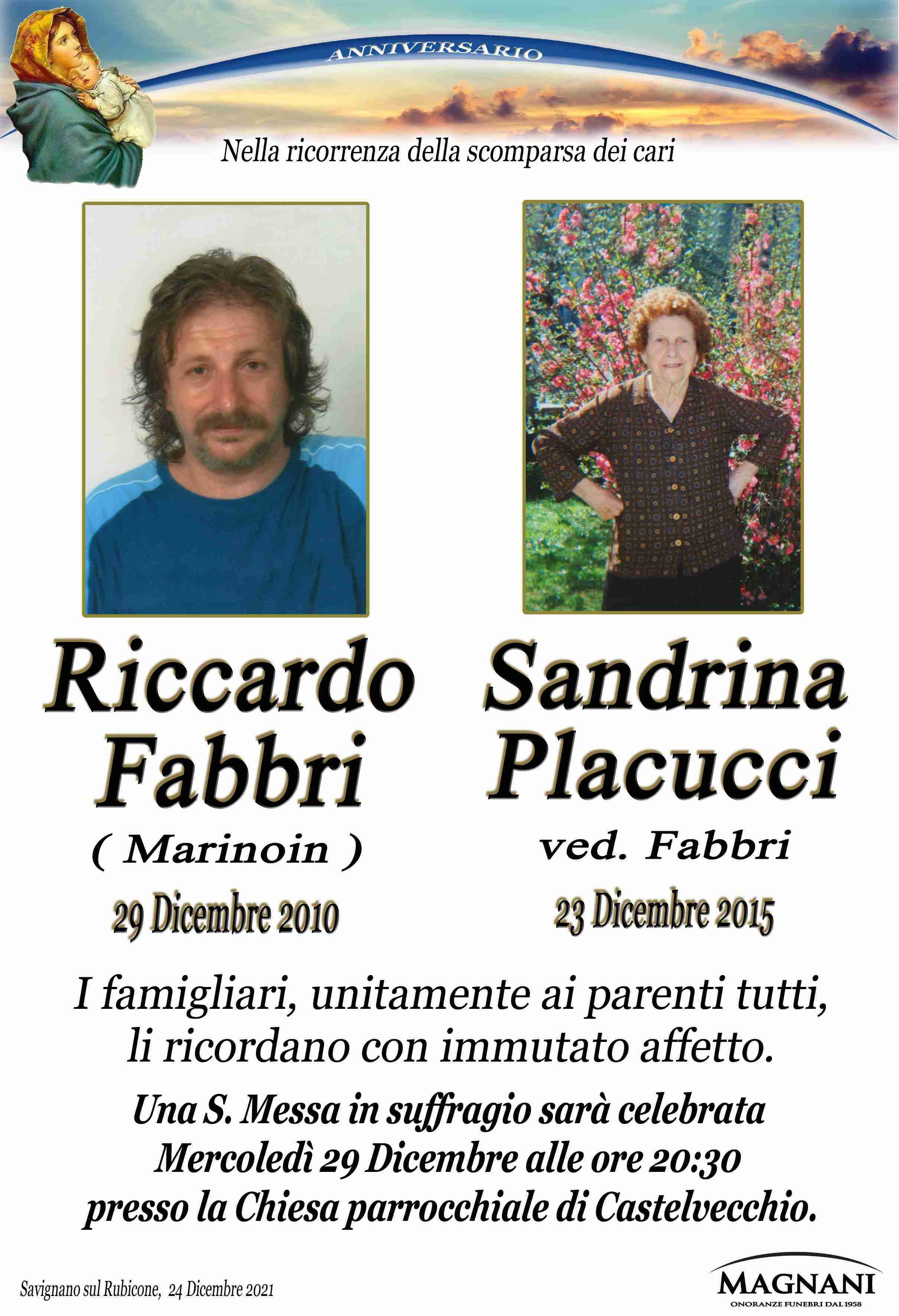 Riccardo Fabbri e Sandrina Placucci