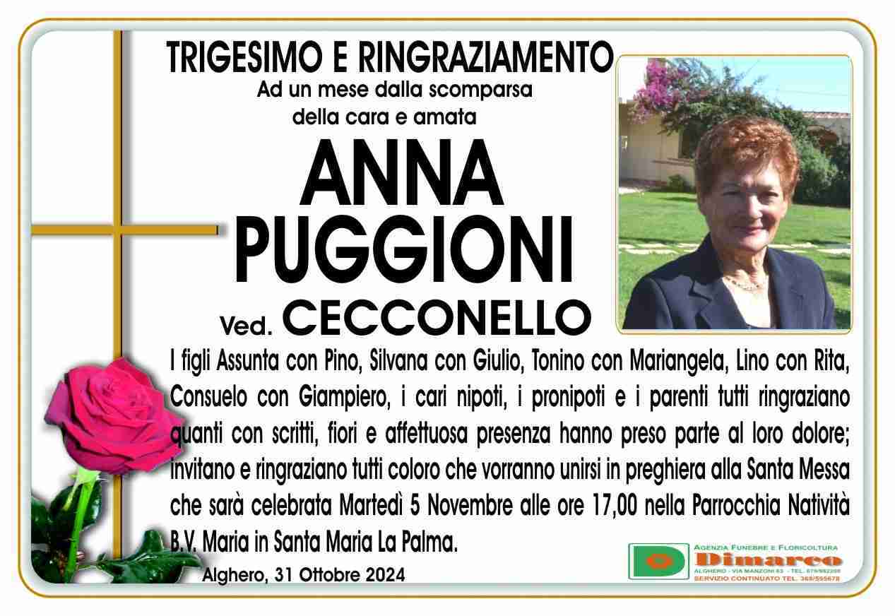 Anna Puggioni ved. Cecconello