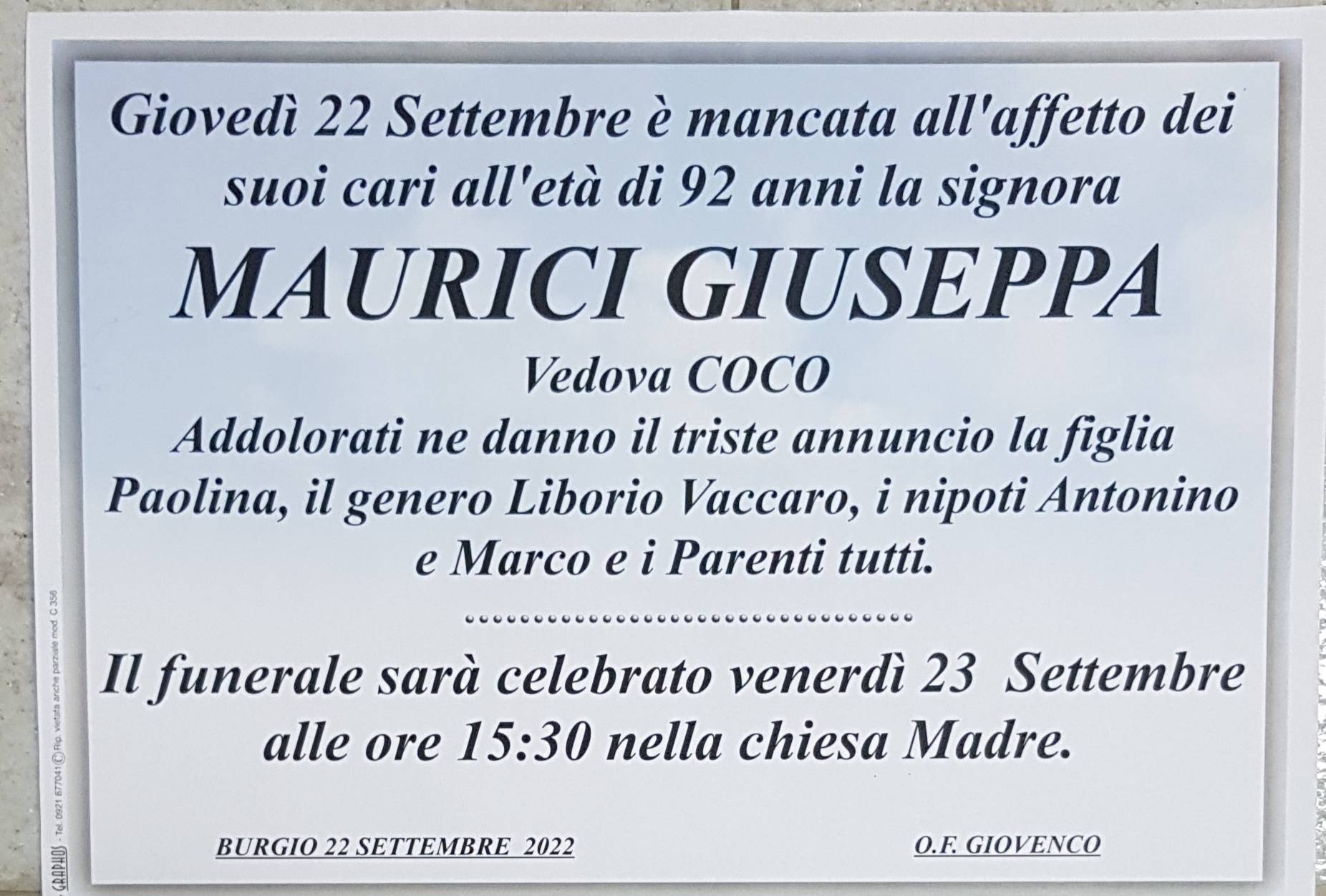 Giuseppa  Maurici