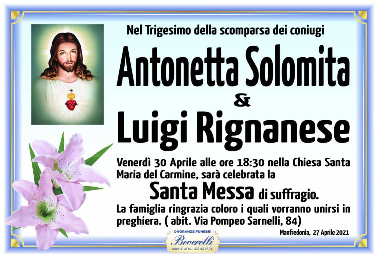 Antonetta Solomita e Luigi Rignanese