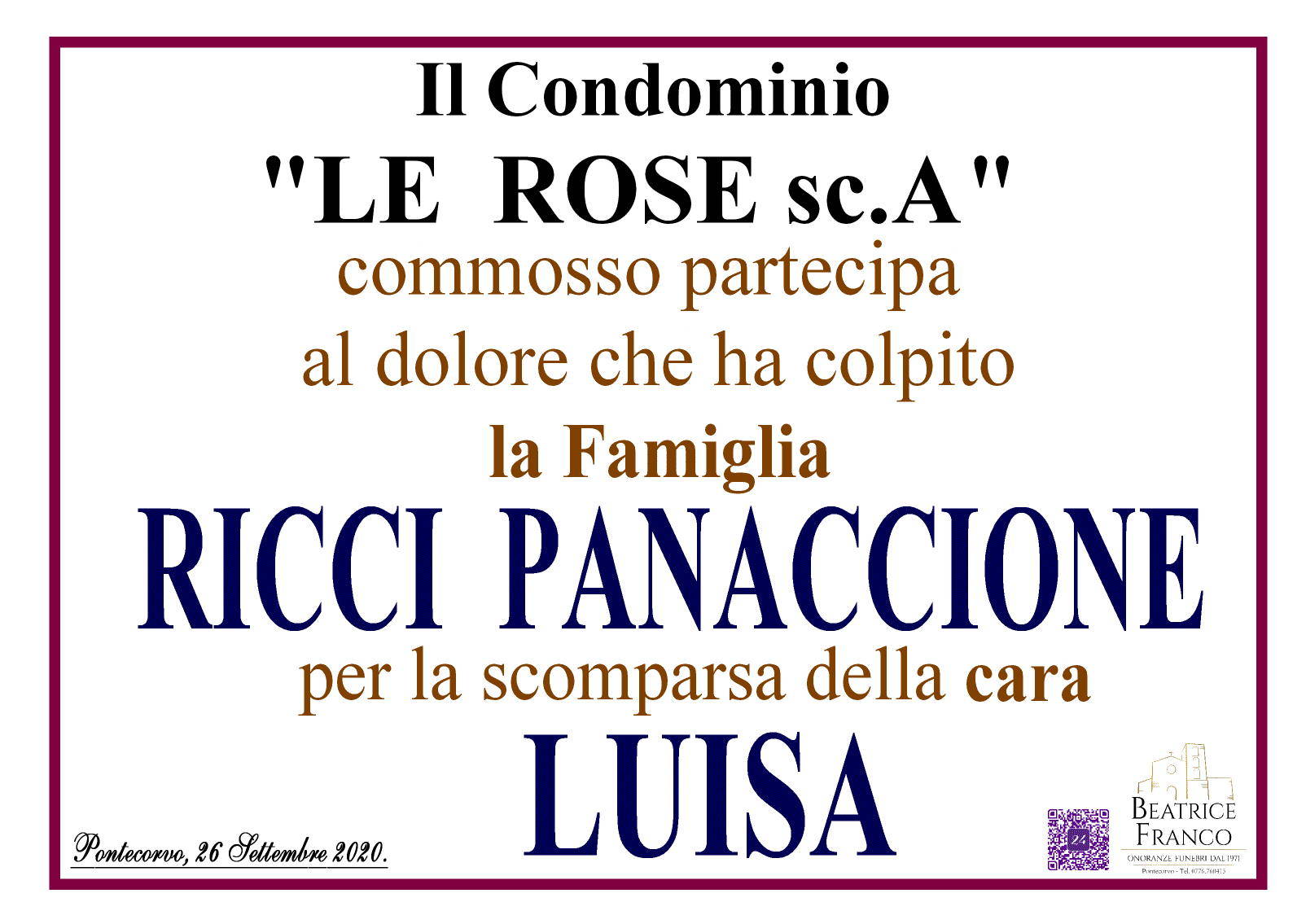 Il Condominio "Le Rose sc. A" - Pontecorvo