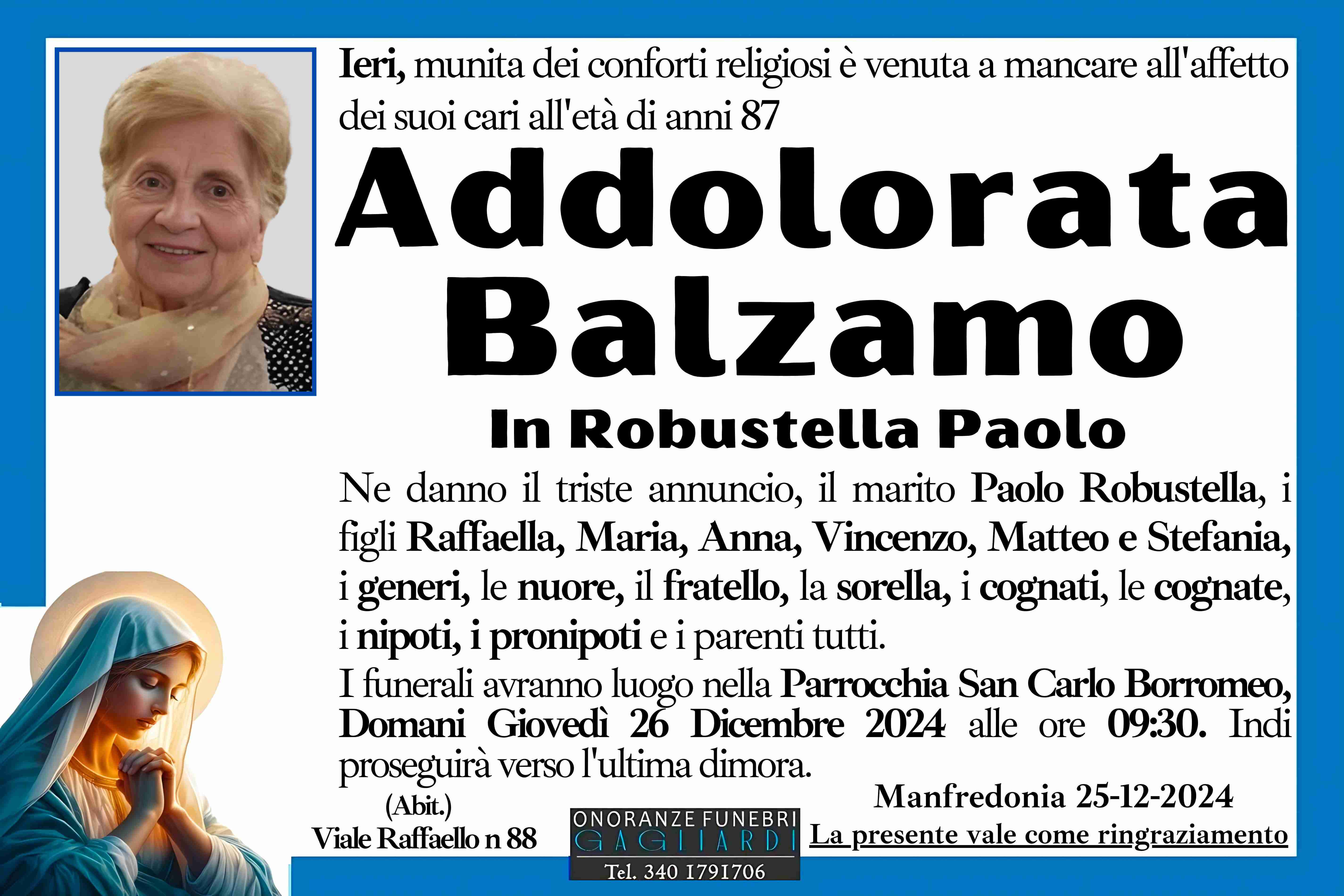 Addolorata Balzamo