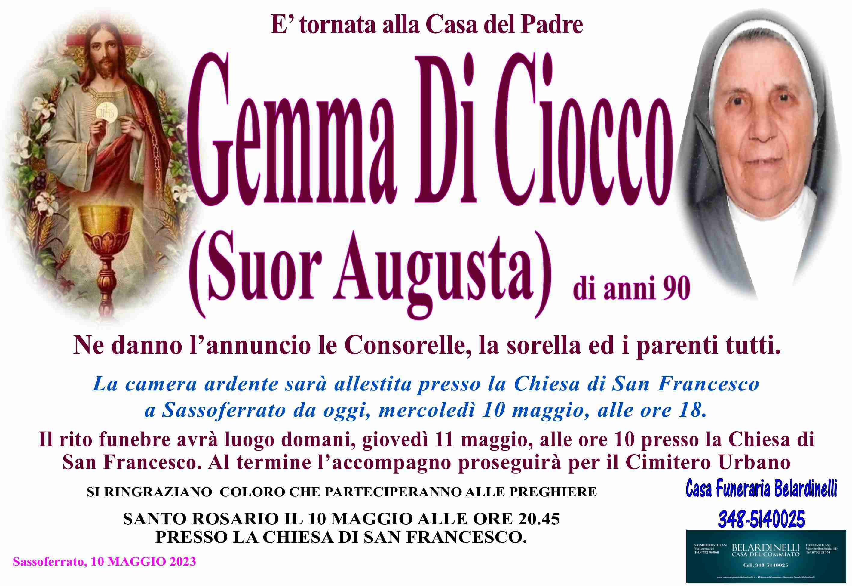 Gemma Di Ciocco (Suor Augusta)