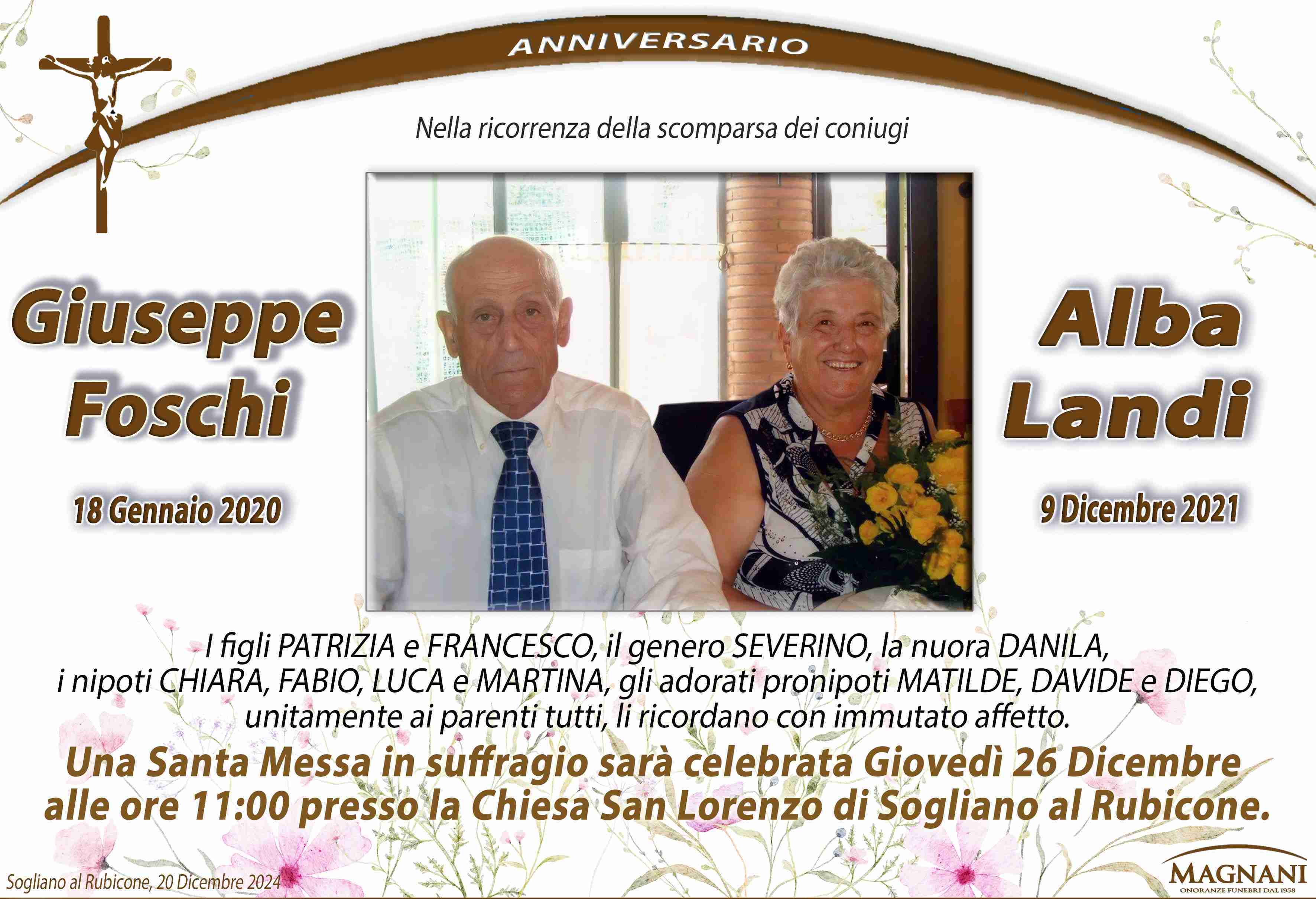 Giuseppe Foschi e Alba Landi