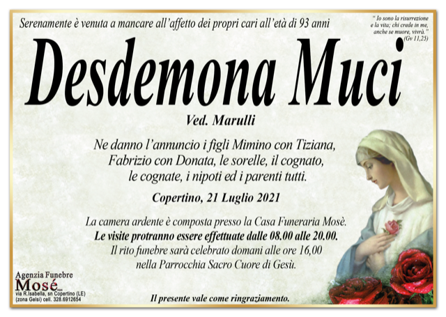 Desdemona Muci
