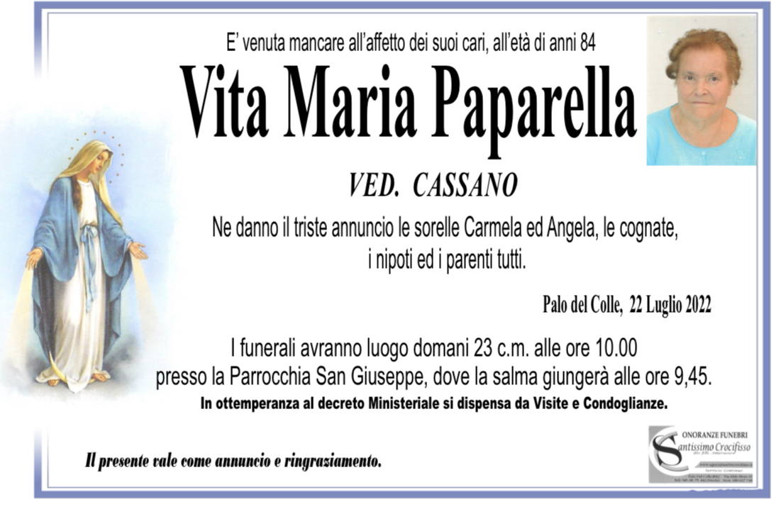 Vita Maria Paparella