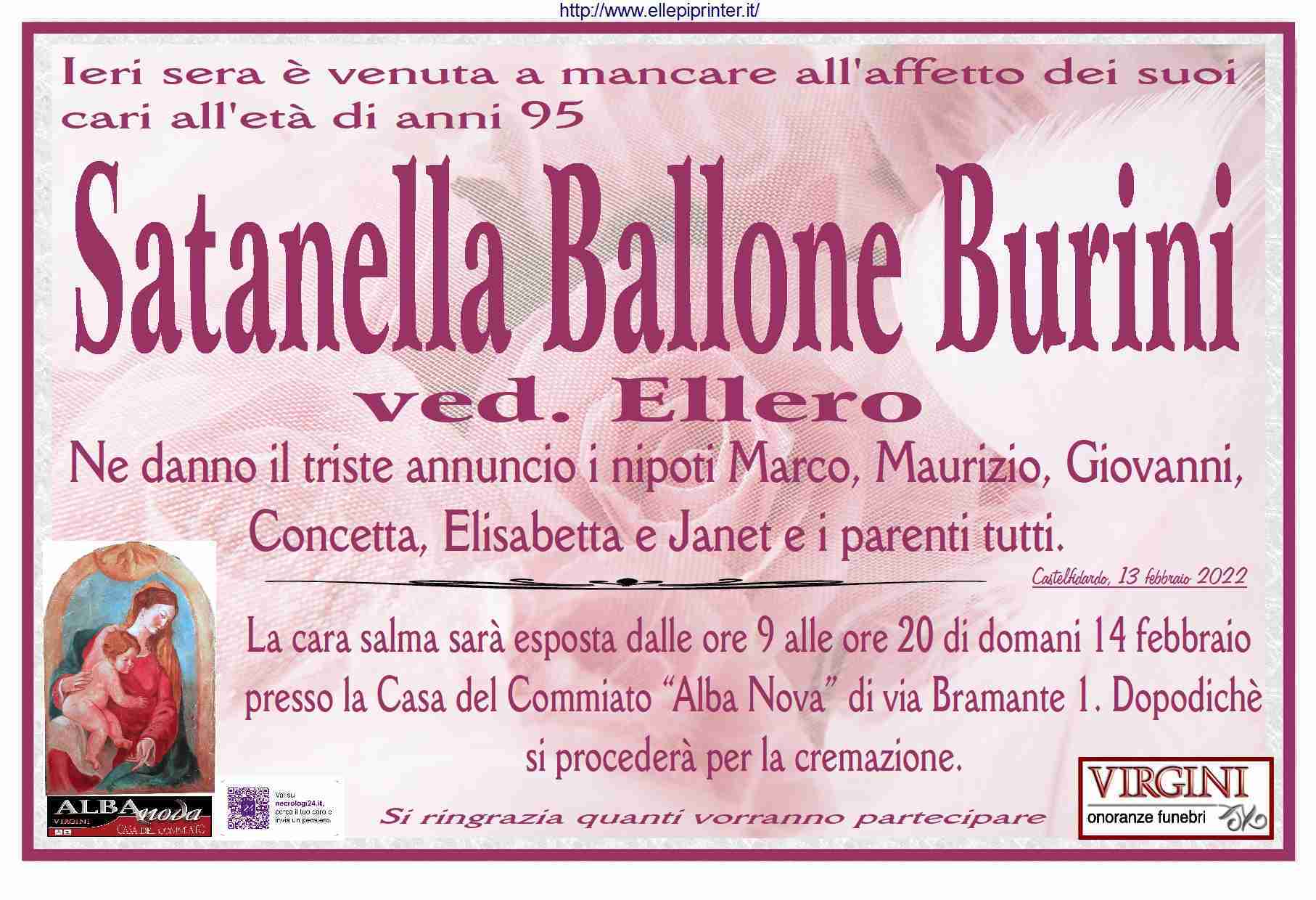 Satanella Ballone Burini