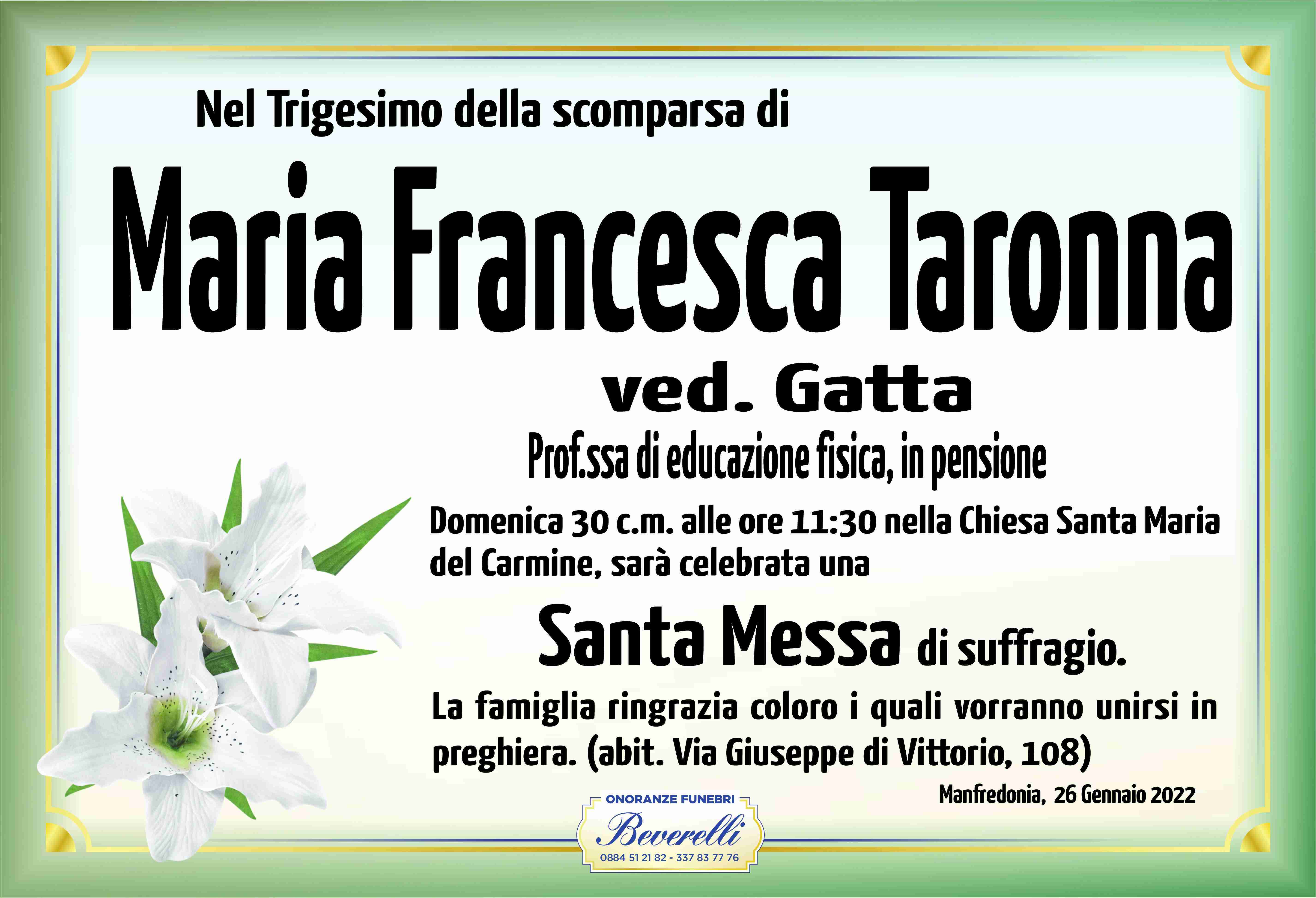 Maria Francesca Taronna