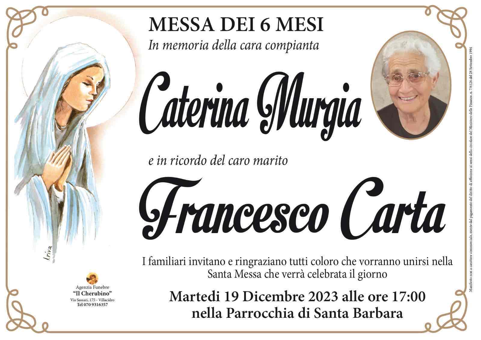Caterina Murgia e Francesco Carta