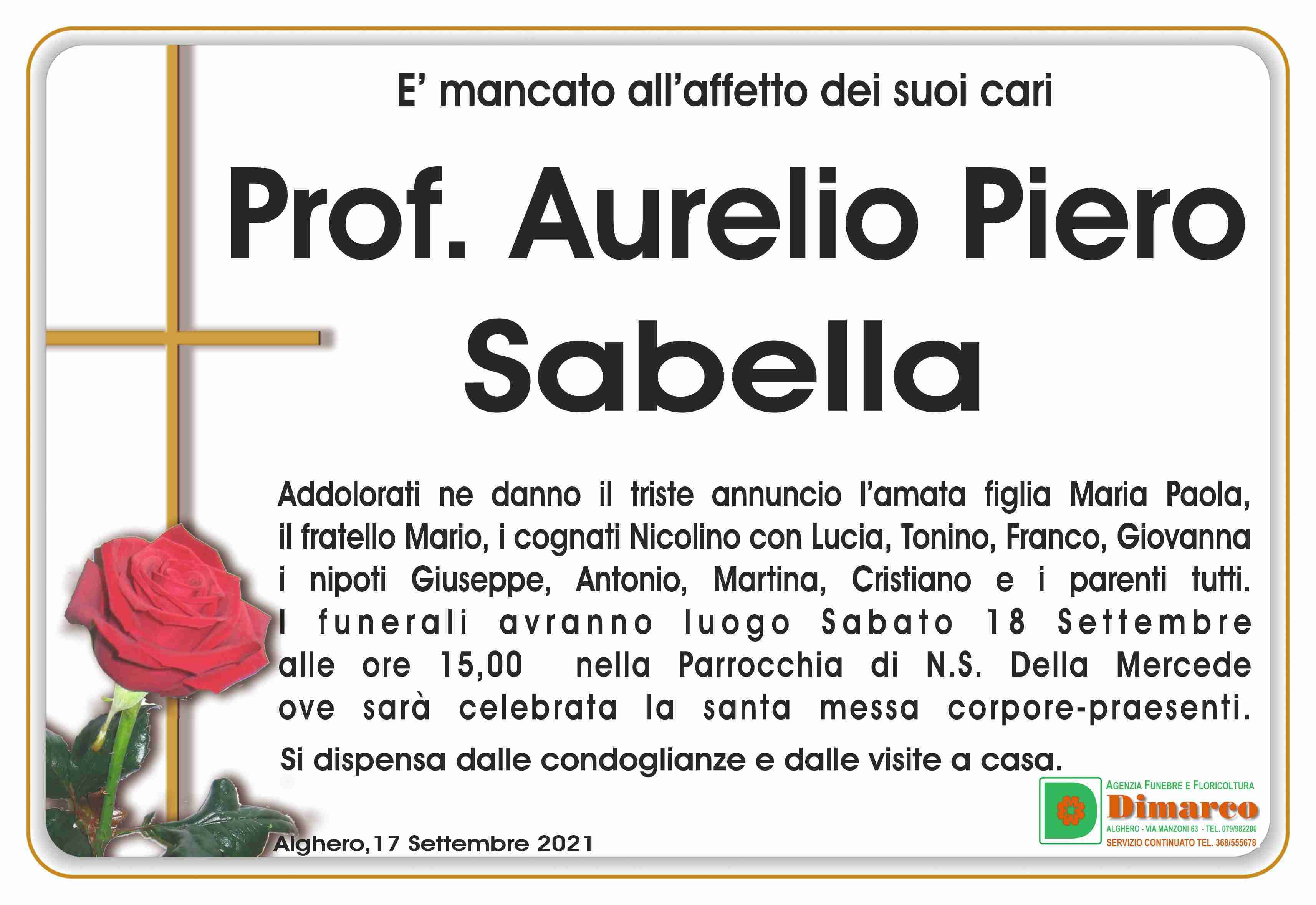 Prof. Aurelio Piero Sabella