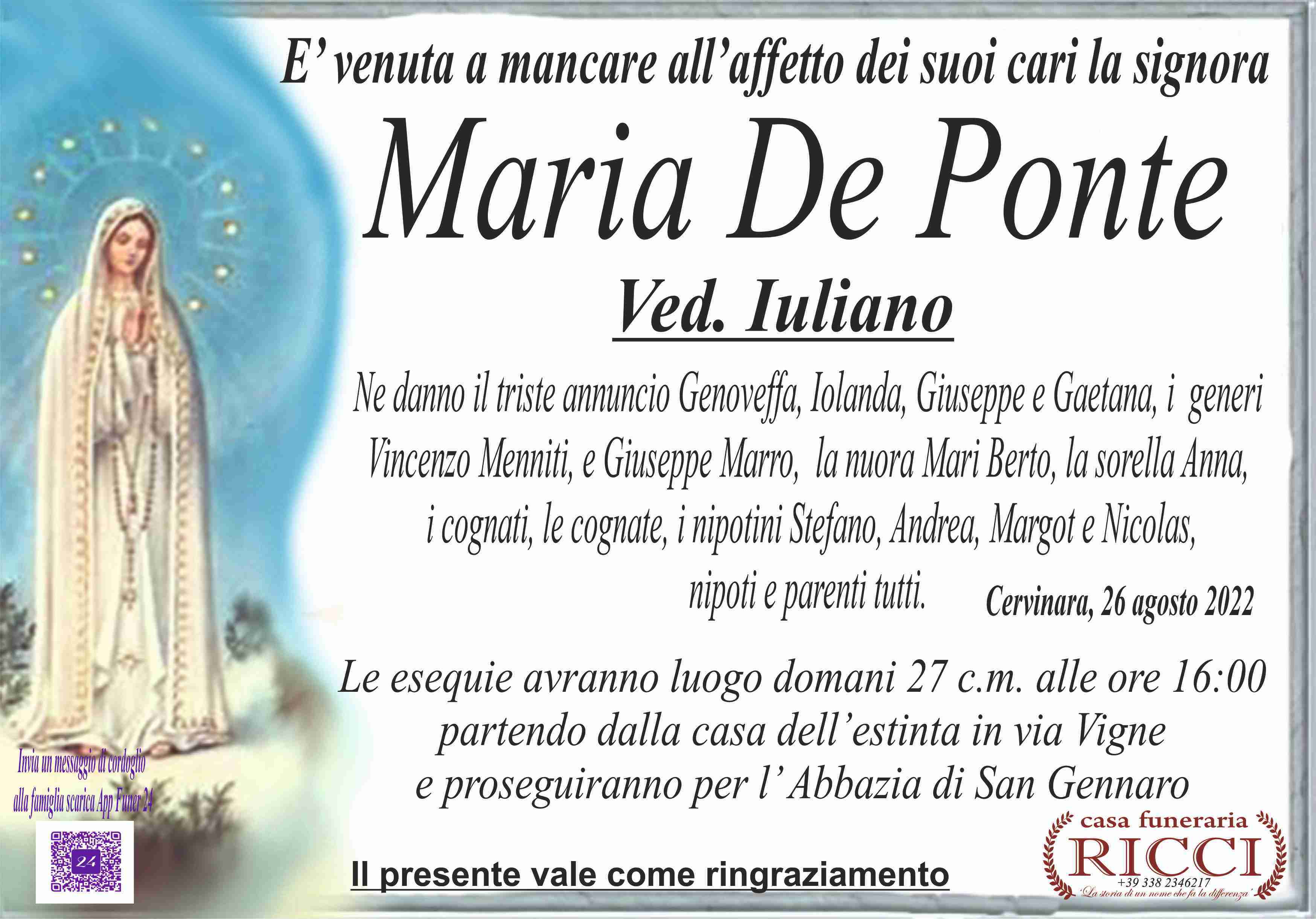 Maria De Ponte