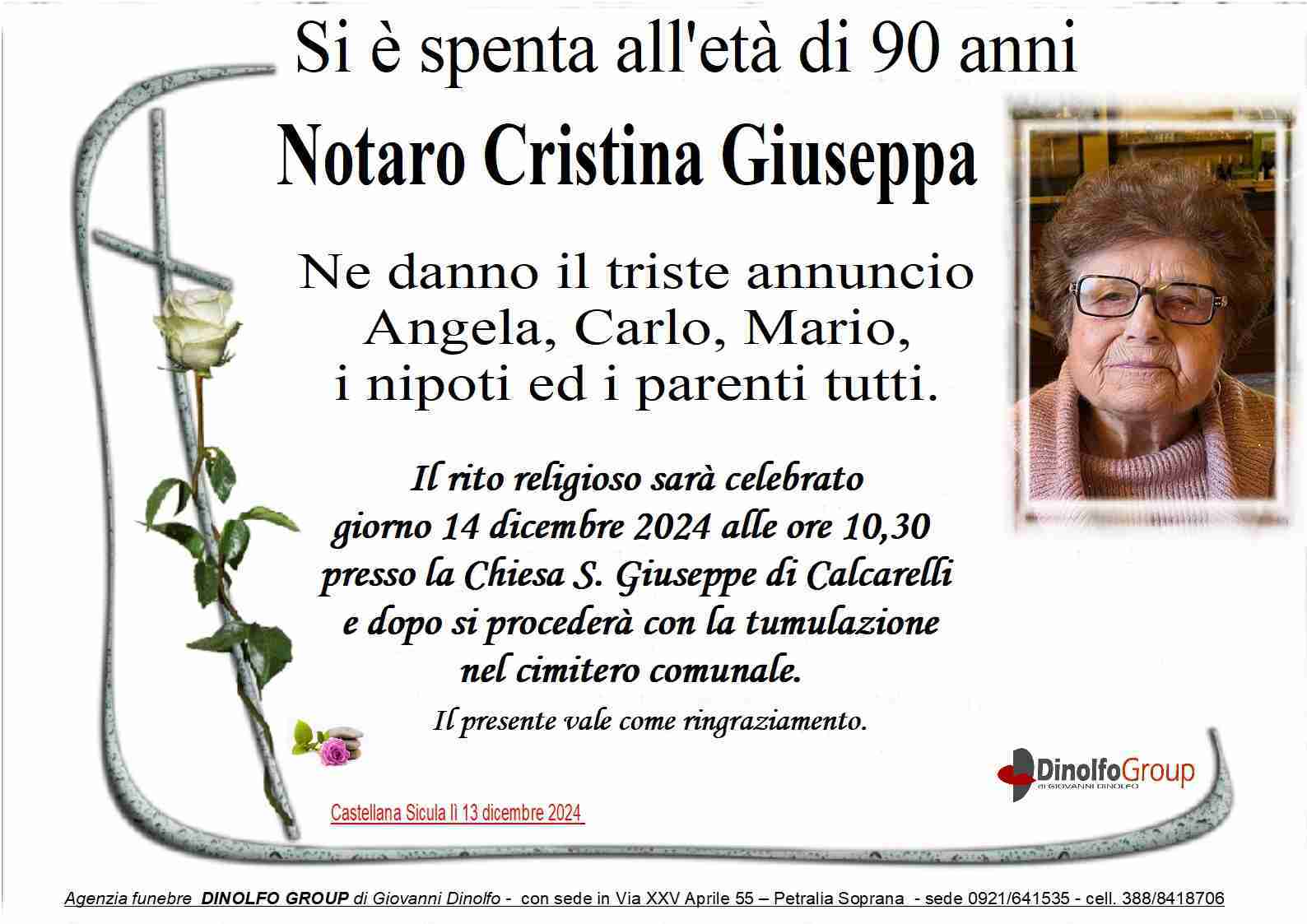 Notaro Cristina Giuseppa