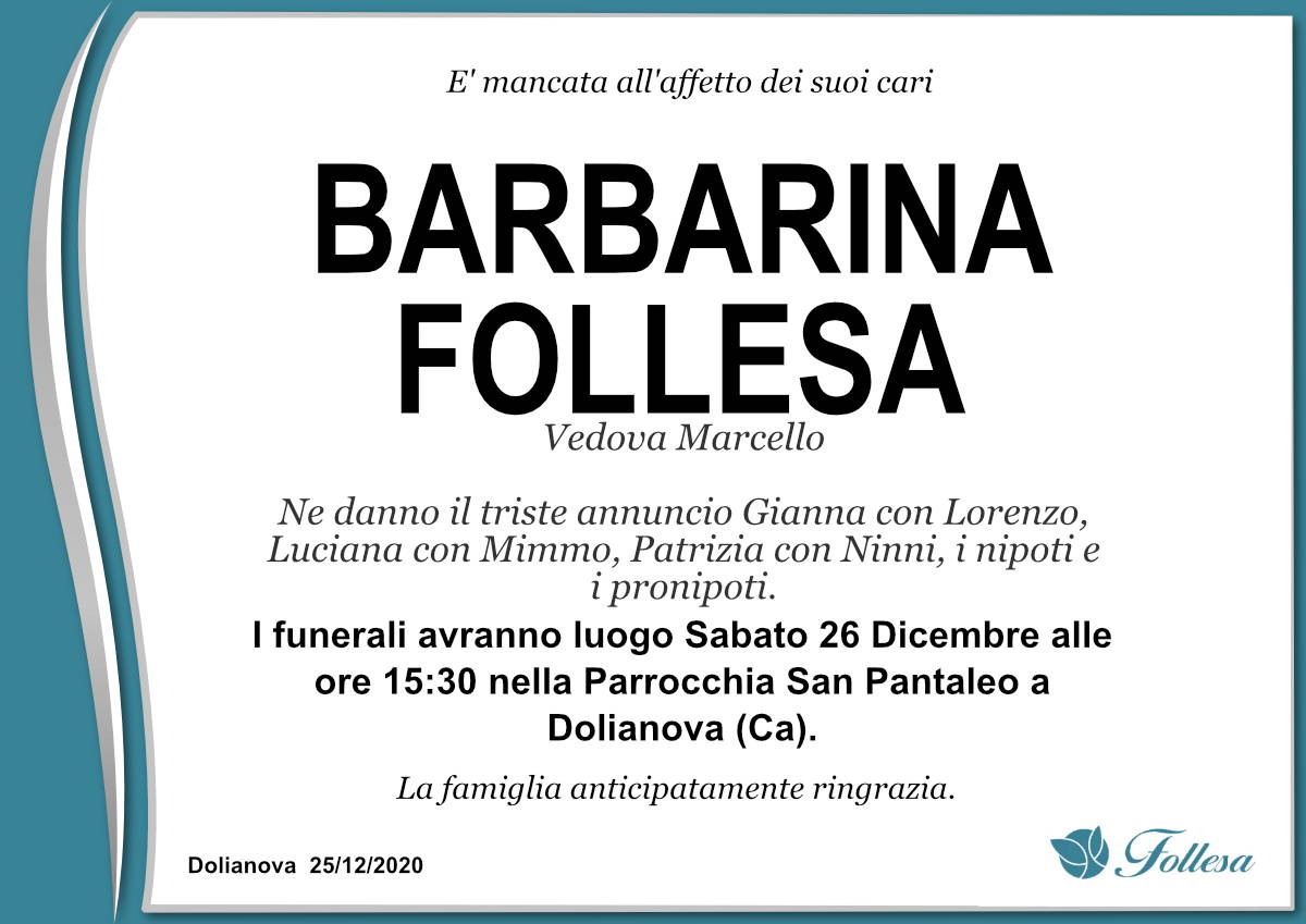 Barbarina Follesa