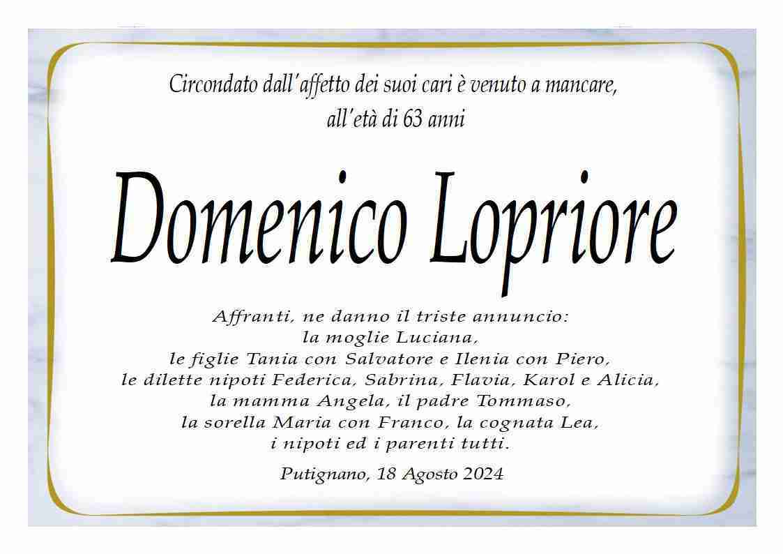 Domenico Lopriore