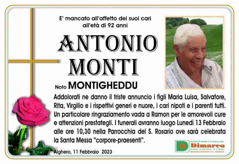 Antonio Monti noto Montigheddu