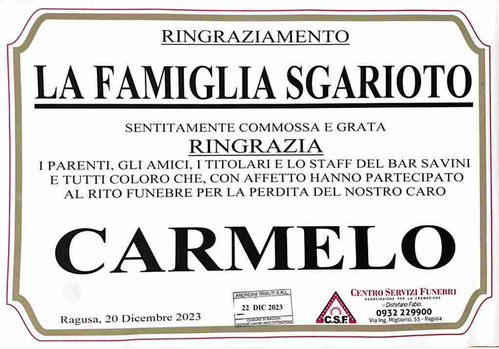 Sgarioto CArmelo