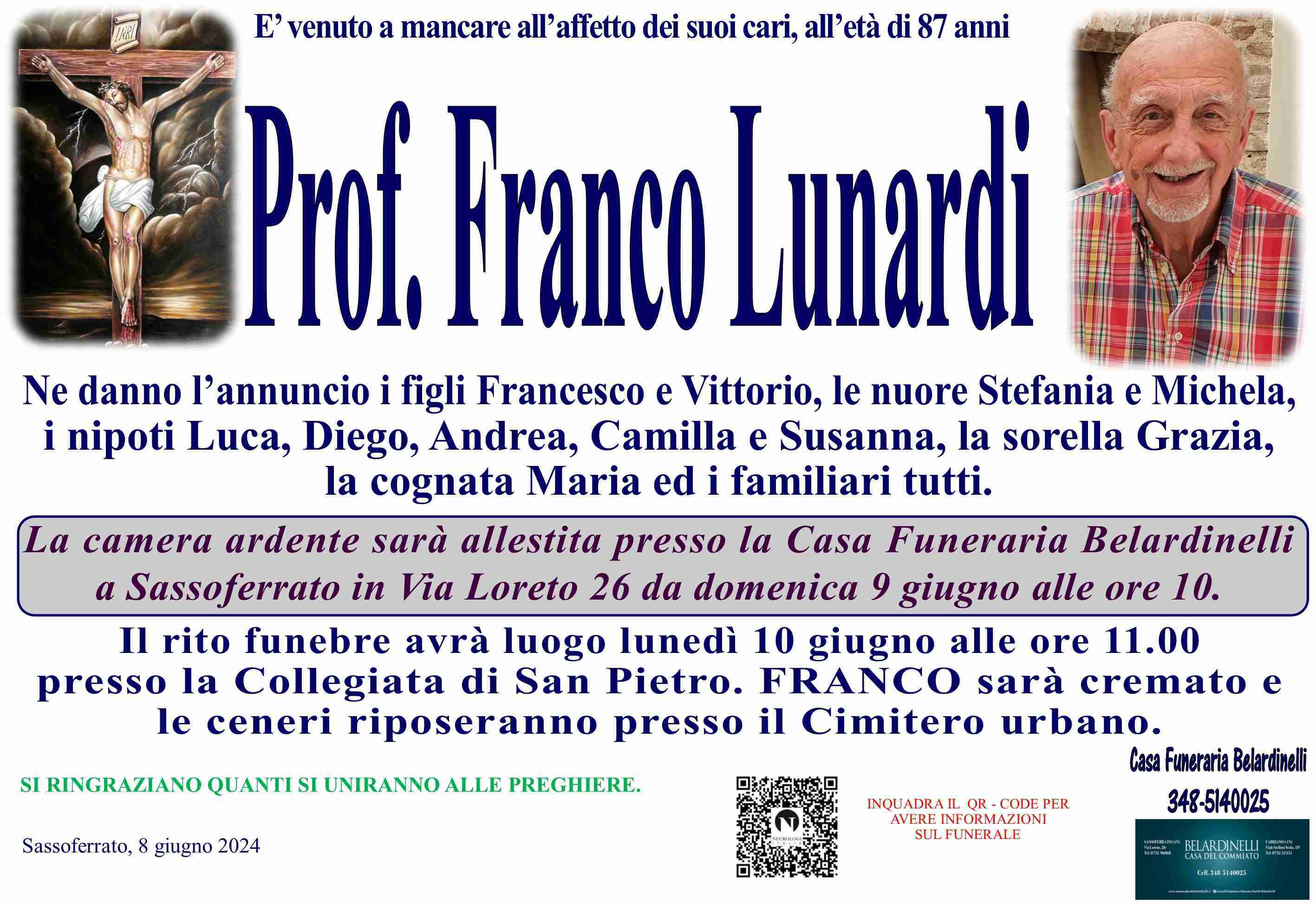 Prof. Franco Lunardi