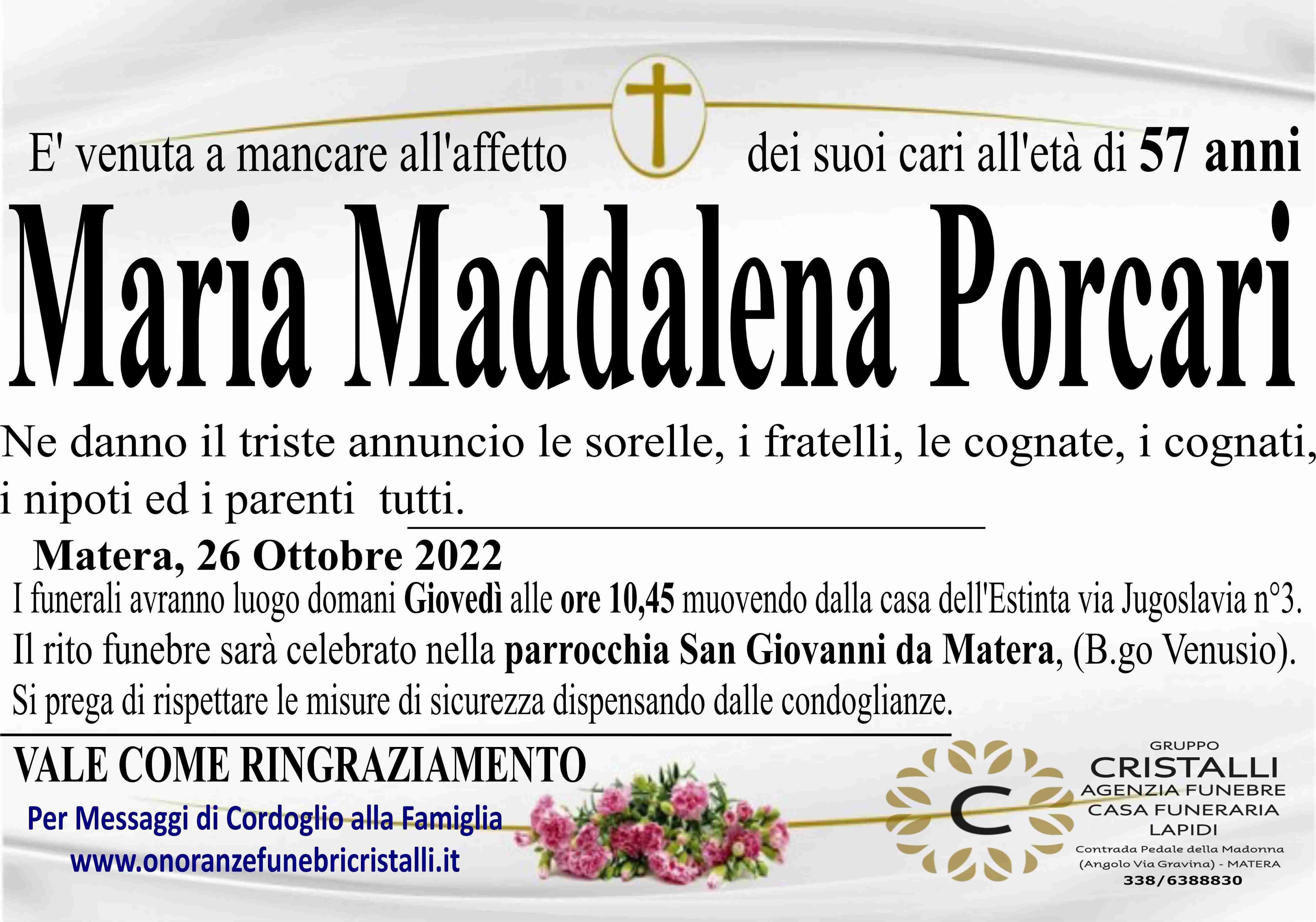 Maddalena Maria Porcari