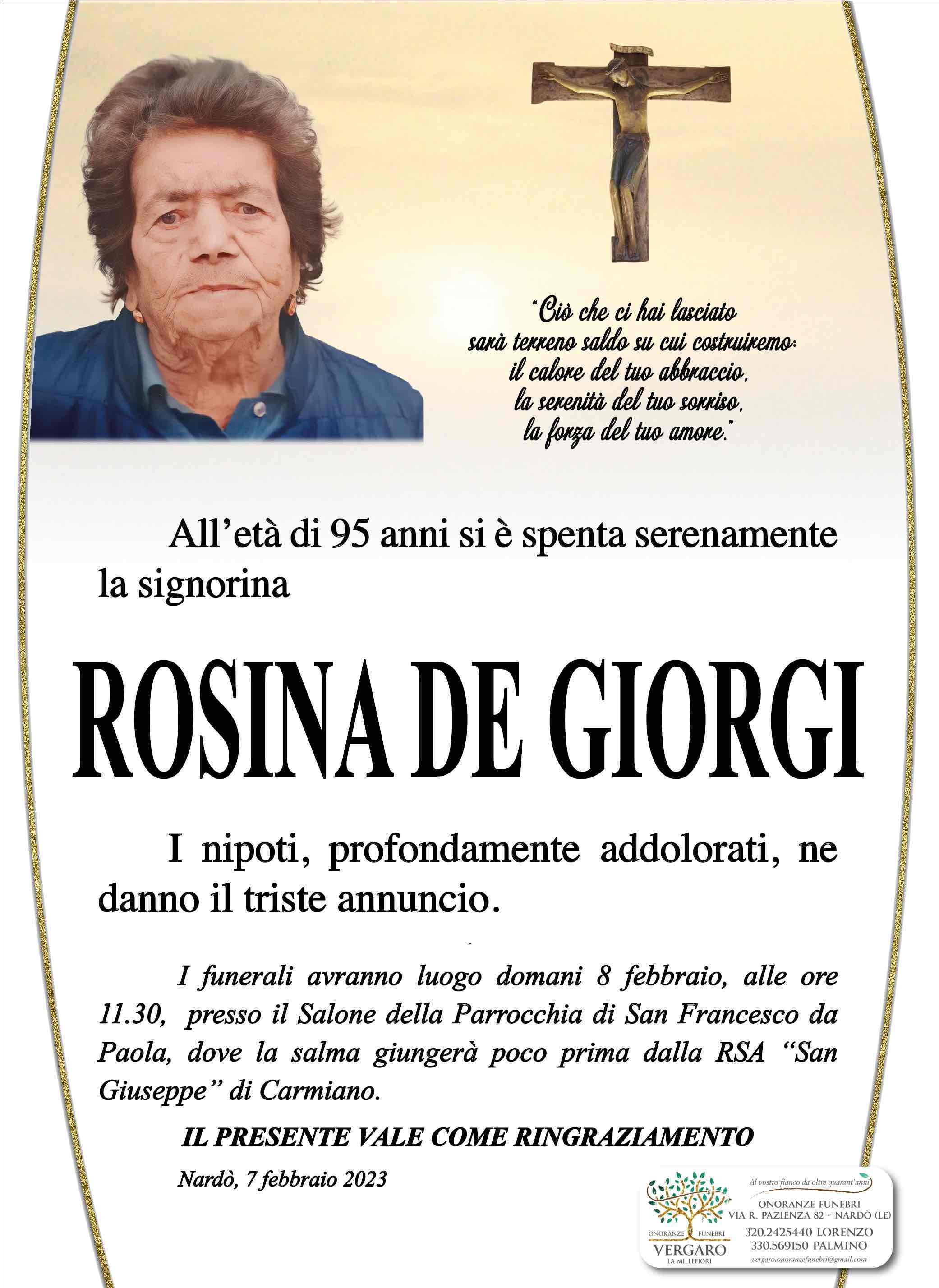 Carmina Rosina De Giorgi