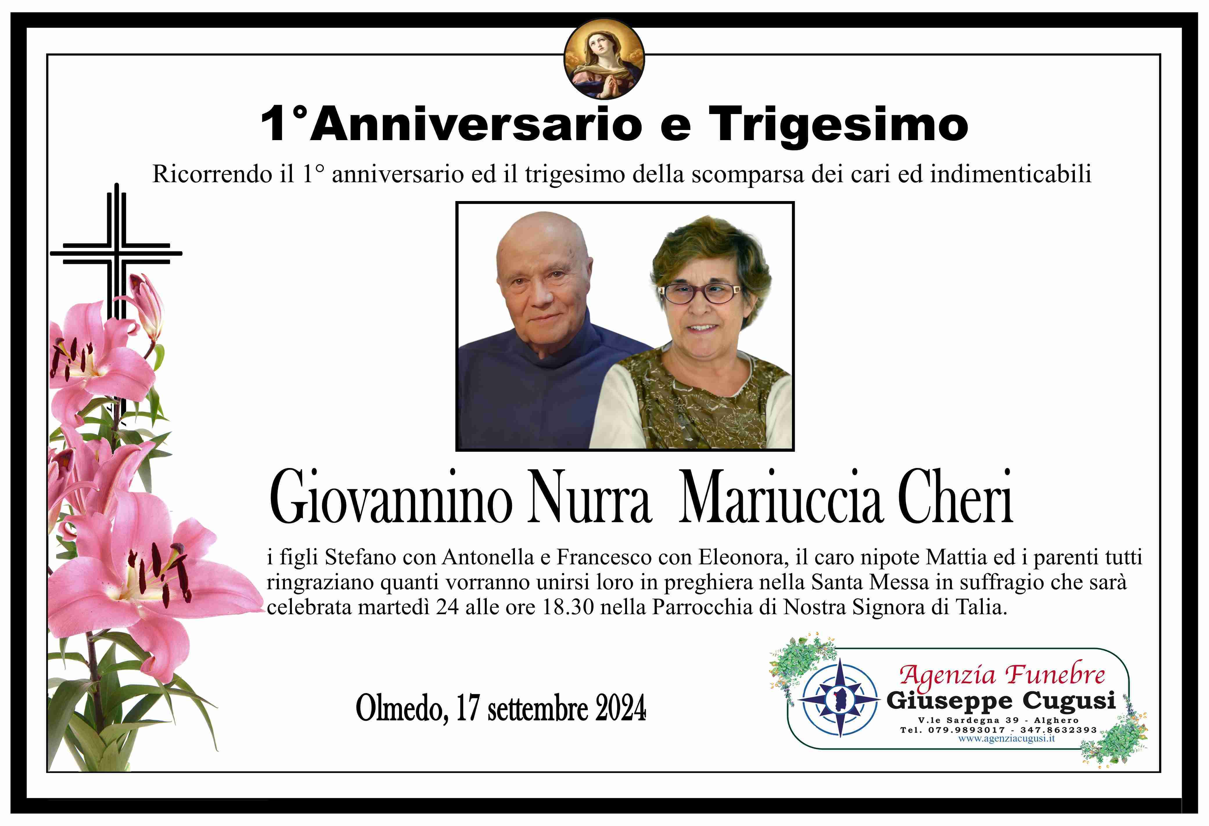 Mariuccia Cheri e Giovannino Nurra