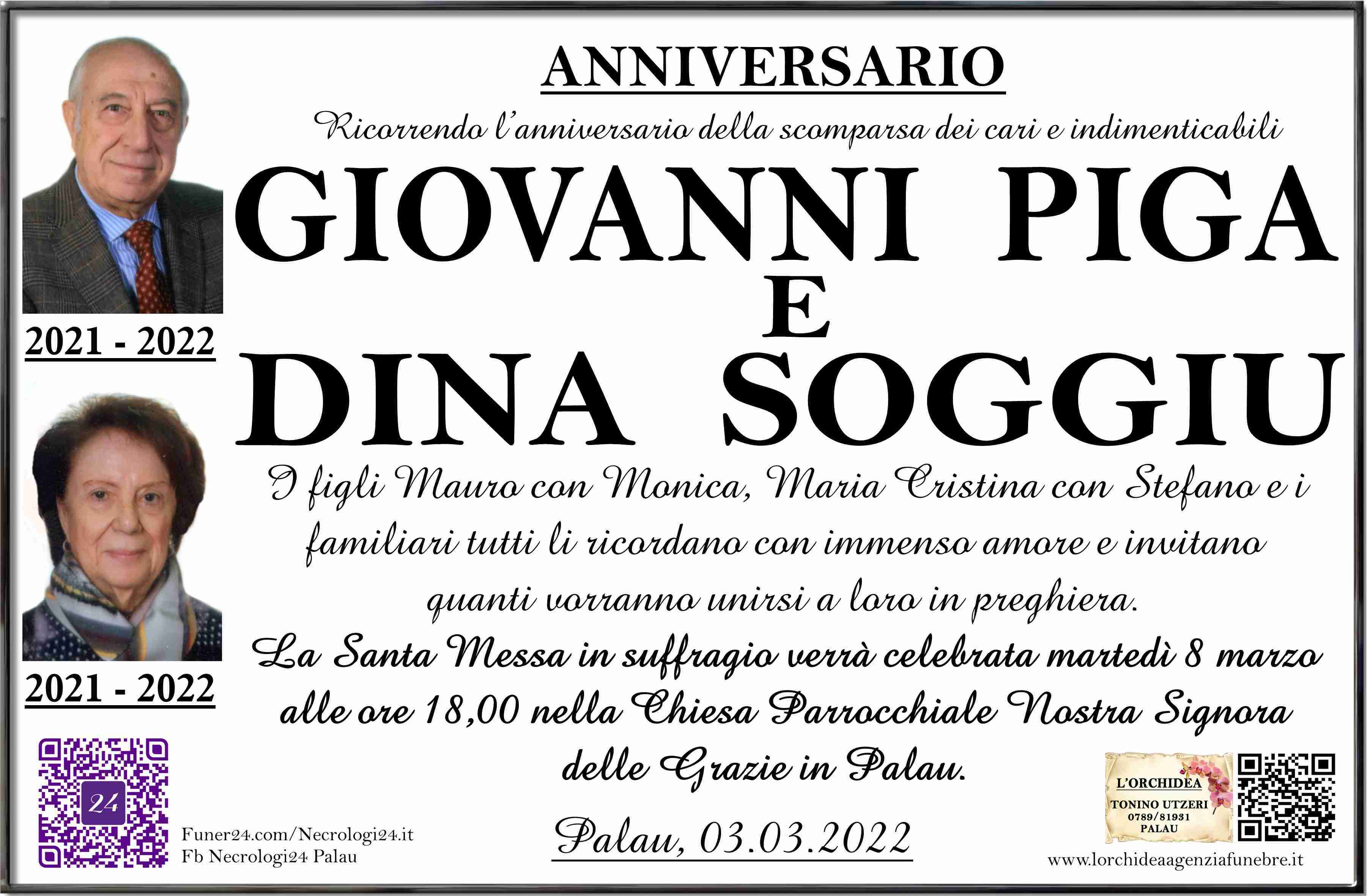 Giovanni Piga e Dina Soggiu