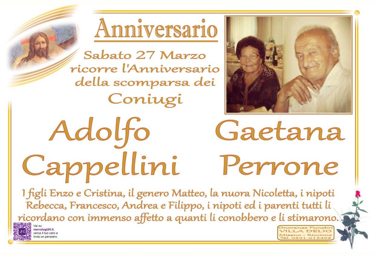 Adolfo Cappellini e Gaetana Perrone