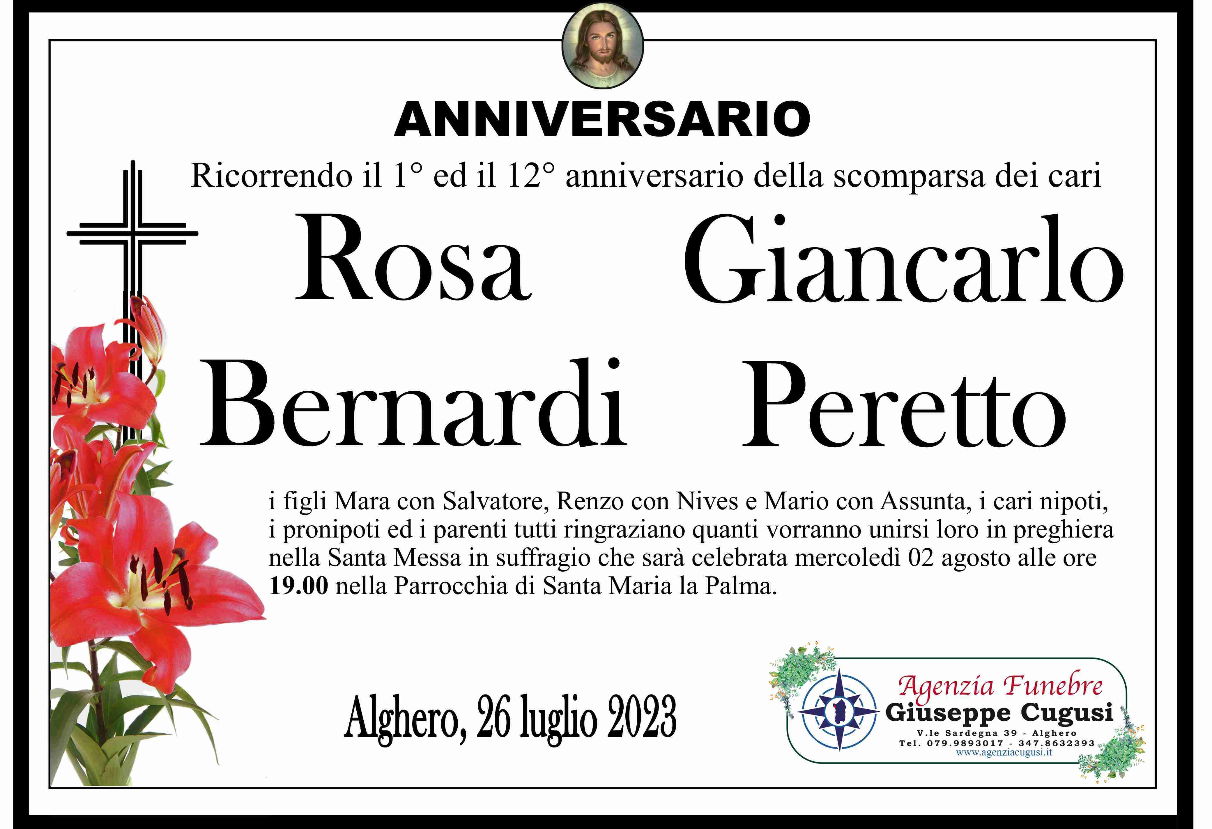 Rosa Bernardi e Giancarlo Peretto