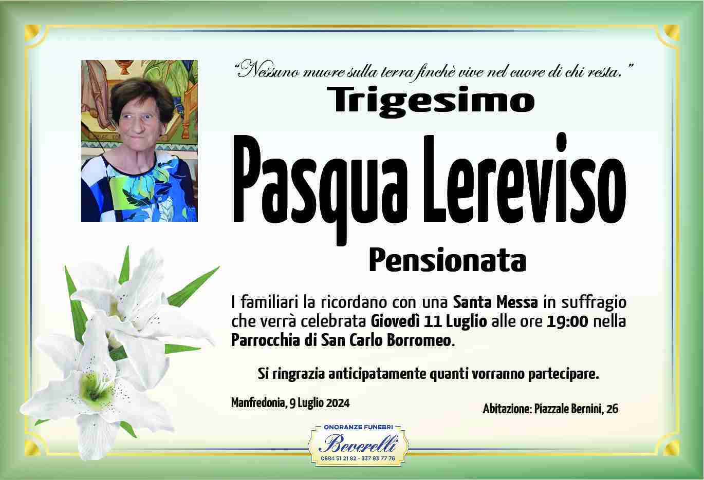 Pasqua Lereviso