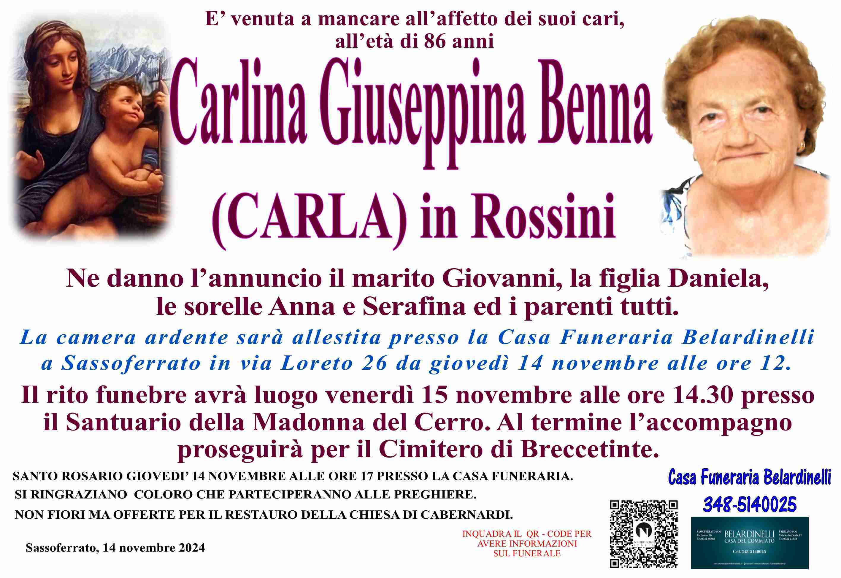 Carlina Giuseppina Benna (CARLA)