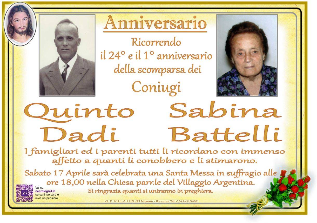 Quinto Dadi e Sabina Battelli