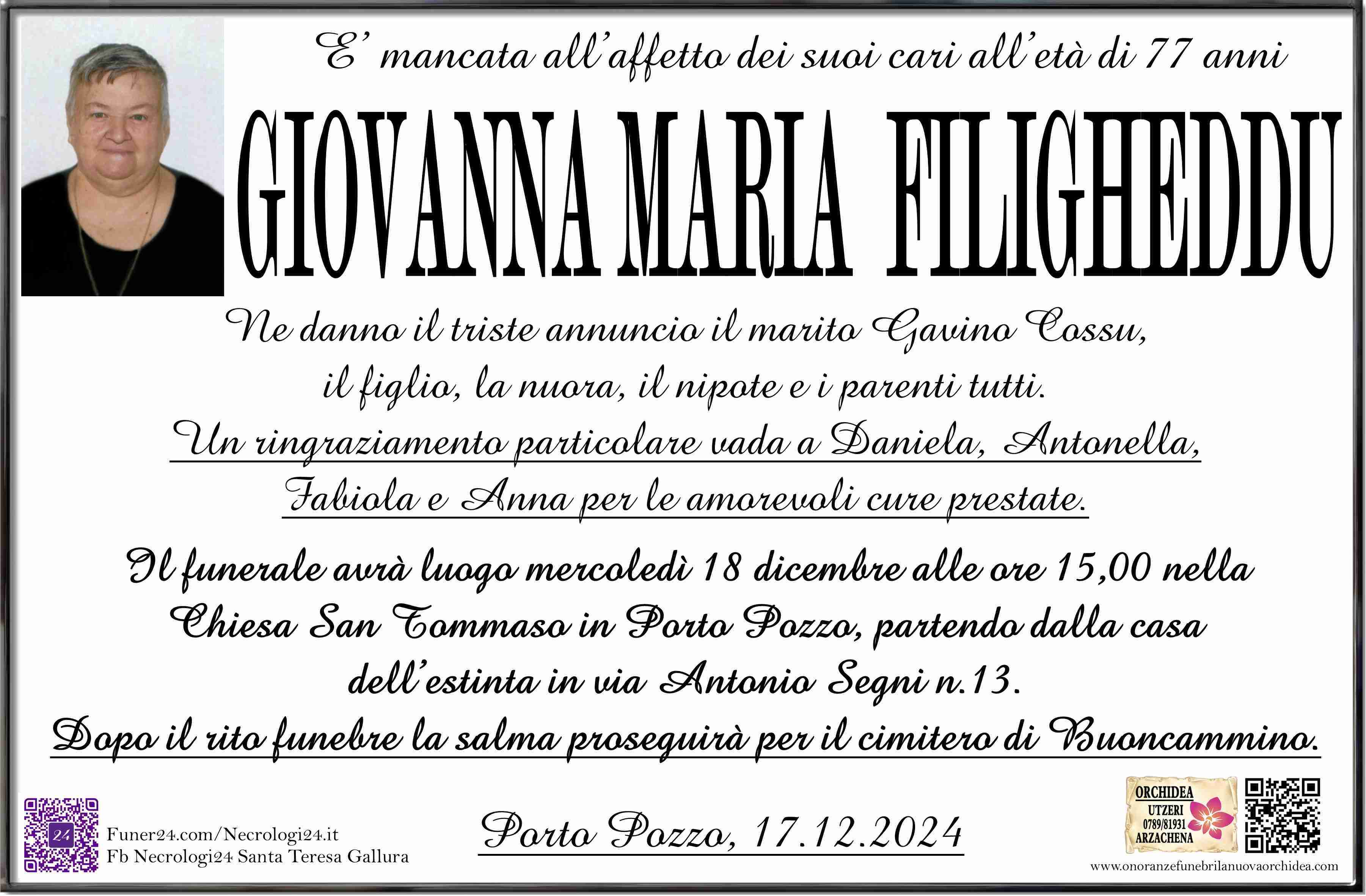 Giovanna Maria Filigheddu