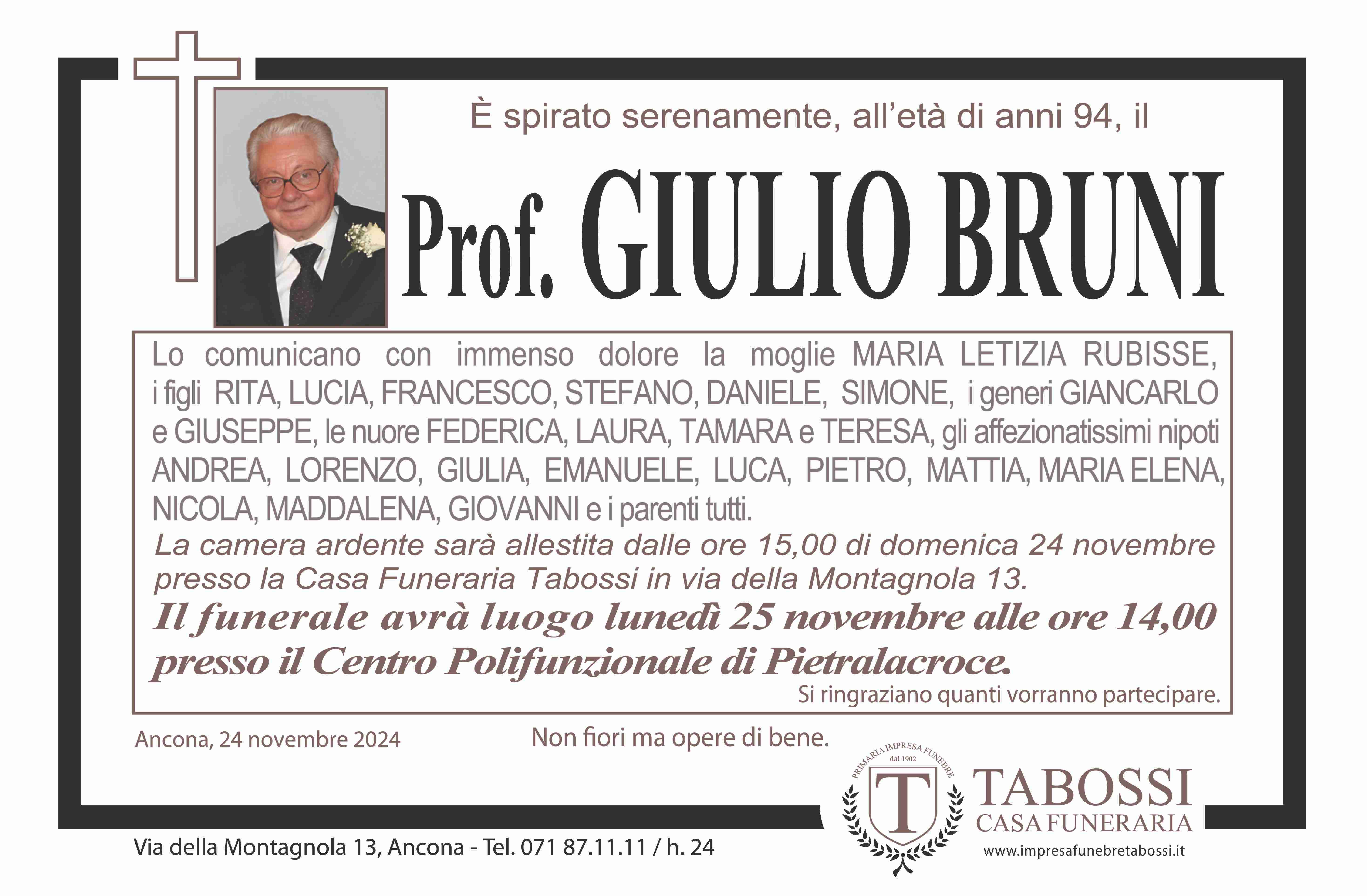 Prof. Bruni Giulio