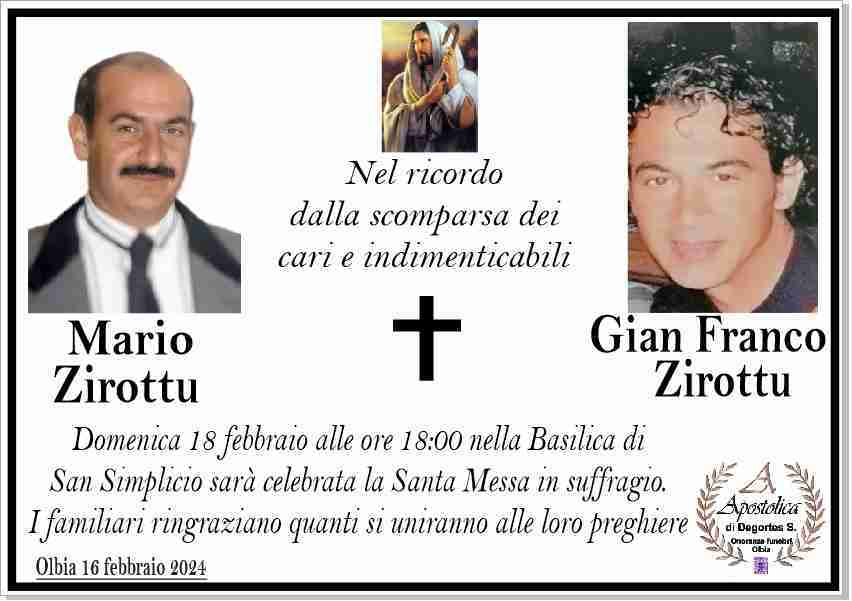Mario Zirottu e Gian Franco Zirottu
