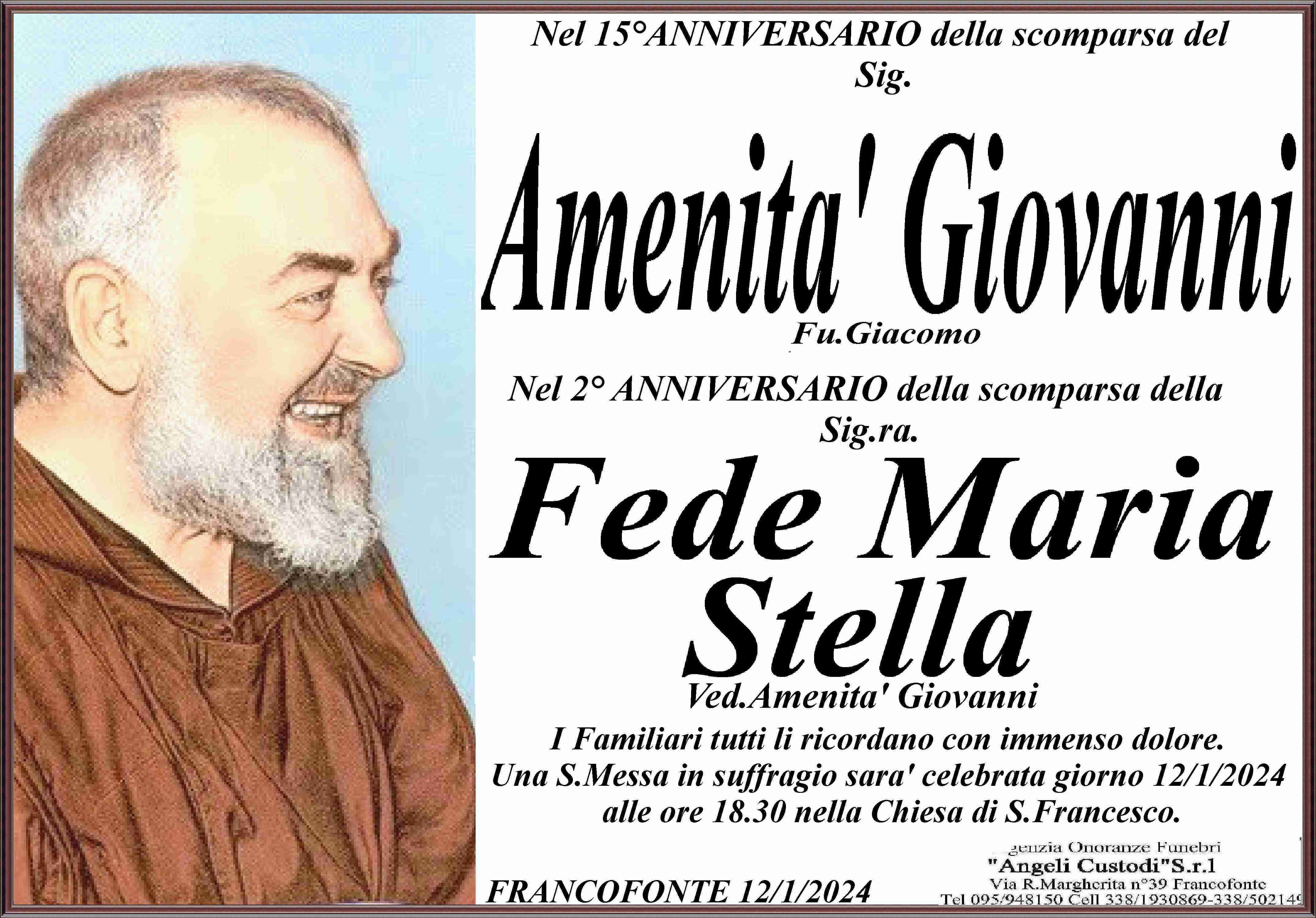 Fede Maria Stella  e Amenita' Giovanni